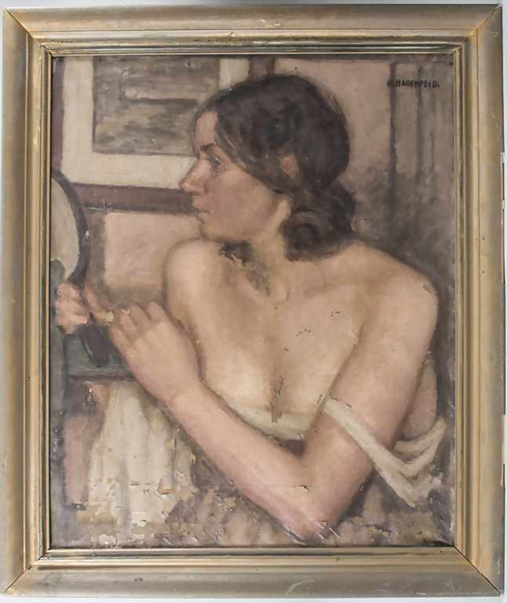 Claus Heinrich Hadenfeld (1878-1943), 'Brustbild einer jungen Dame' / 'A portrait of a young lady' - Bild 2 aus 5