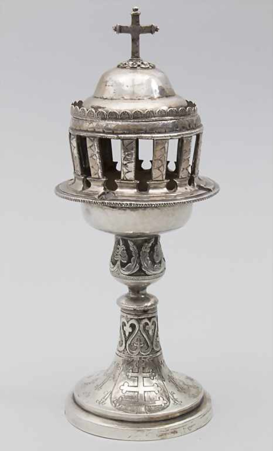Weihrauchbrenner / A silver incense burner, Valentin Echeverria, Vitoria (Pais Vasco/ Baskenland), - Bild 2 aus 9