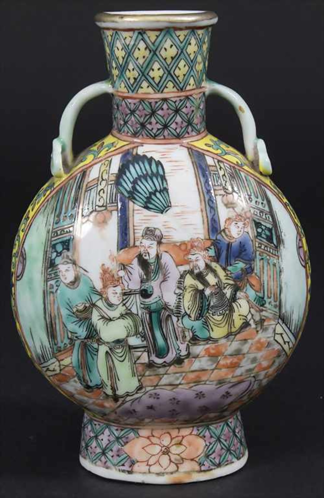 Porzellan-Ziervase / A porcelain decorative vase, China, Qing-Dynastie (1644-1911) - Image 3 of 9