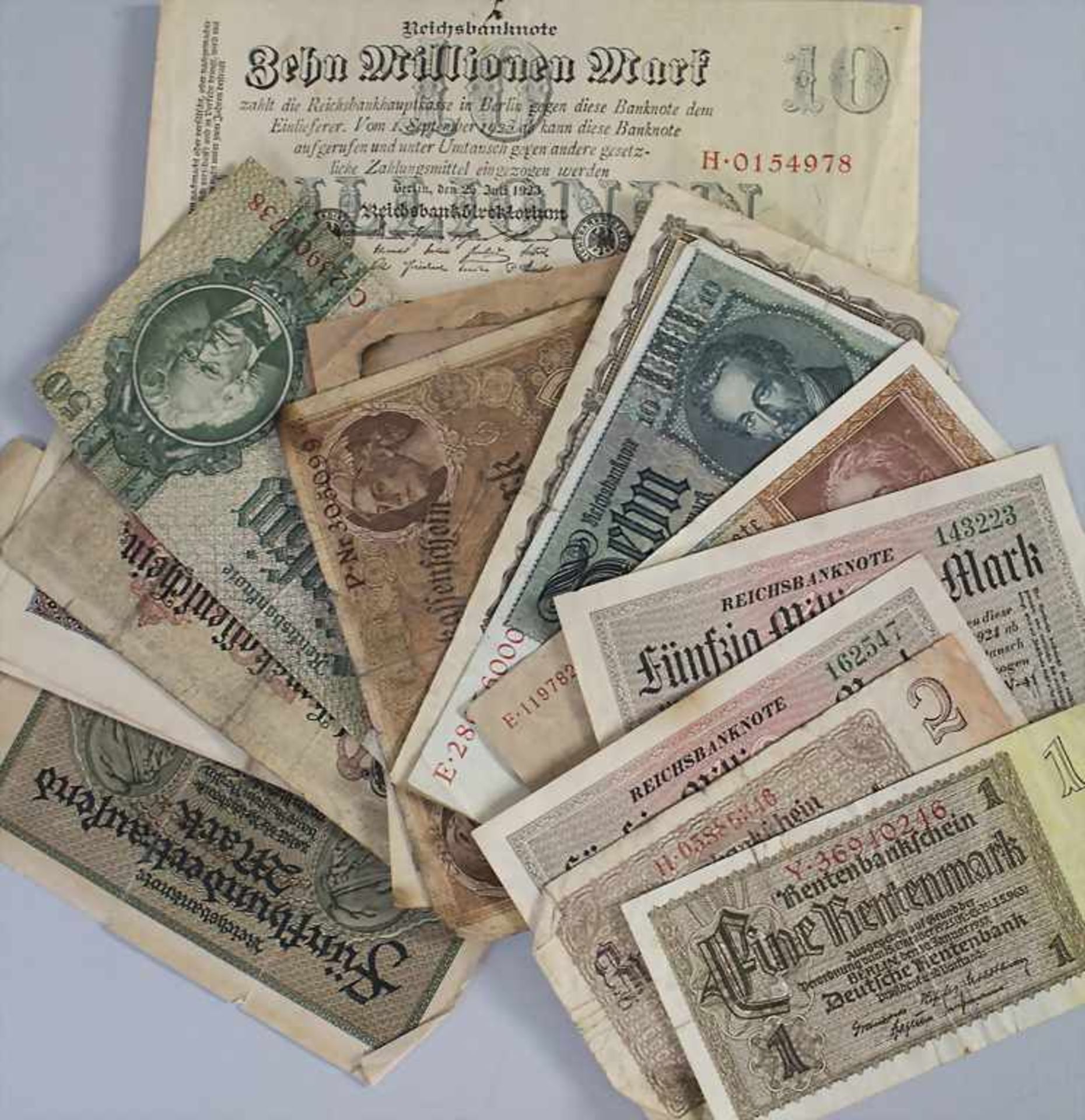 Sammlung deutscher Banknoten / A collection of German banknotes - Bild 2 aus 2