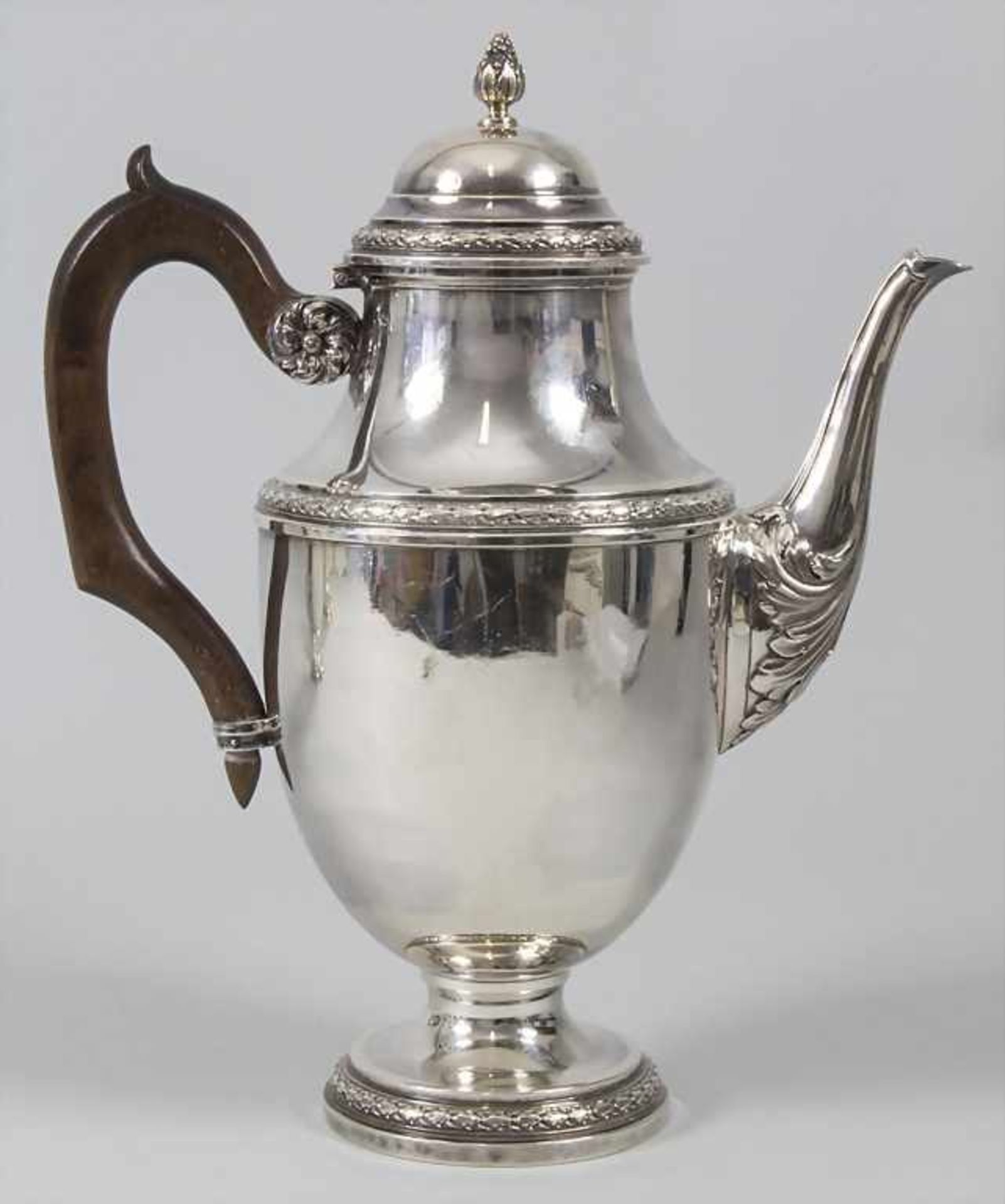 Tee- und Kaffeekern / An Art Déco silver tea and coffee set, Longnet & Bardiès, Paris, 1887- - Bild 4 aus 29