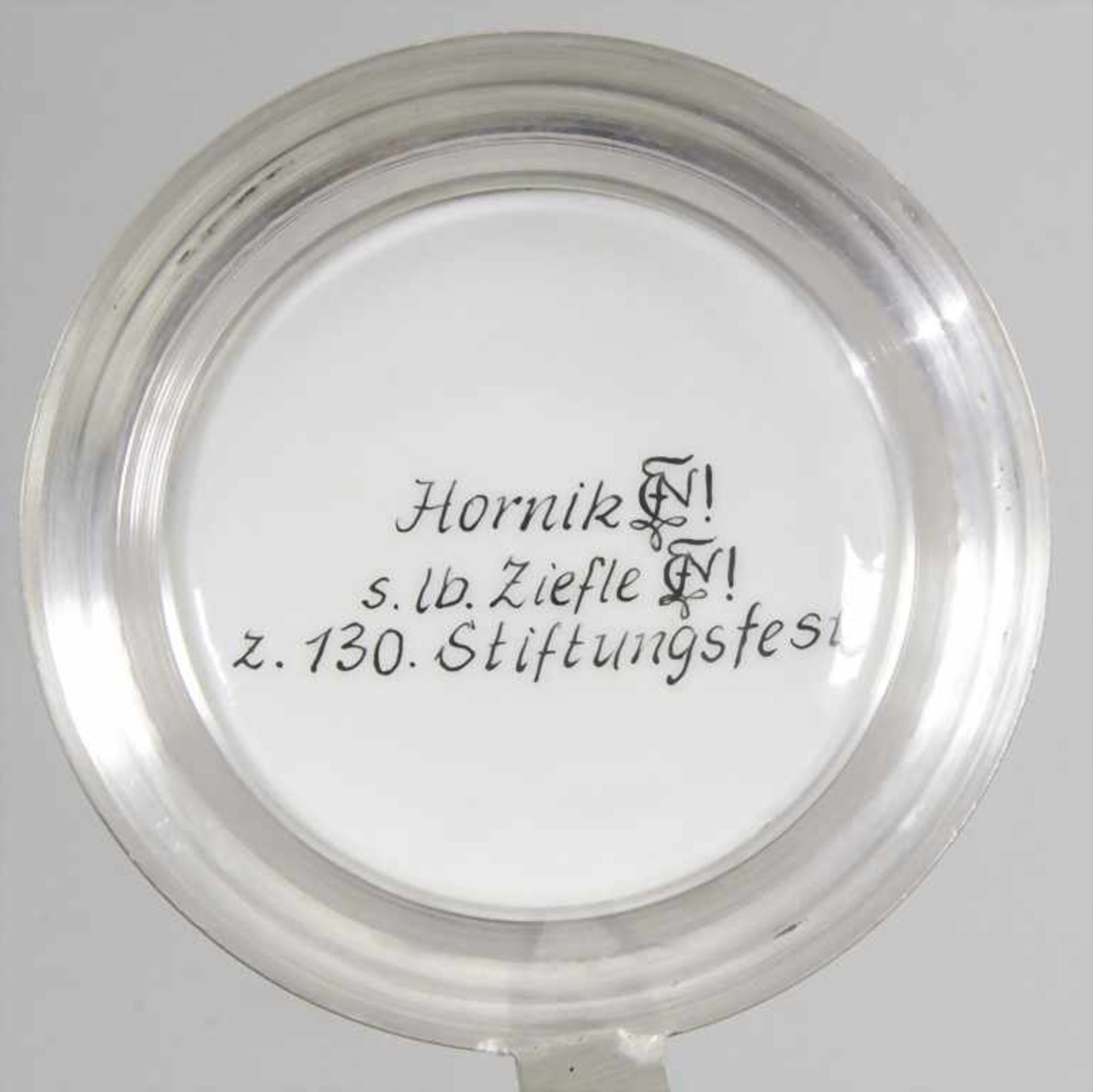 Studentika Bierkrug des 'Corps Normannia-Halle zu Gießen' / A studentika beer mug, deutsch, - Bild 4 aus 4