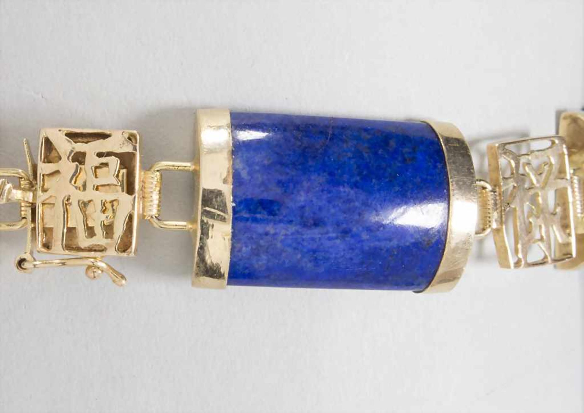 Armband mit Lapislazuli / A gold bracelet with lapis lazuli - Image 2 of 4