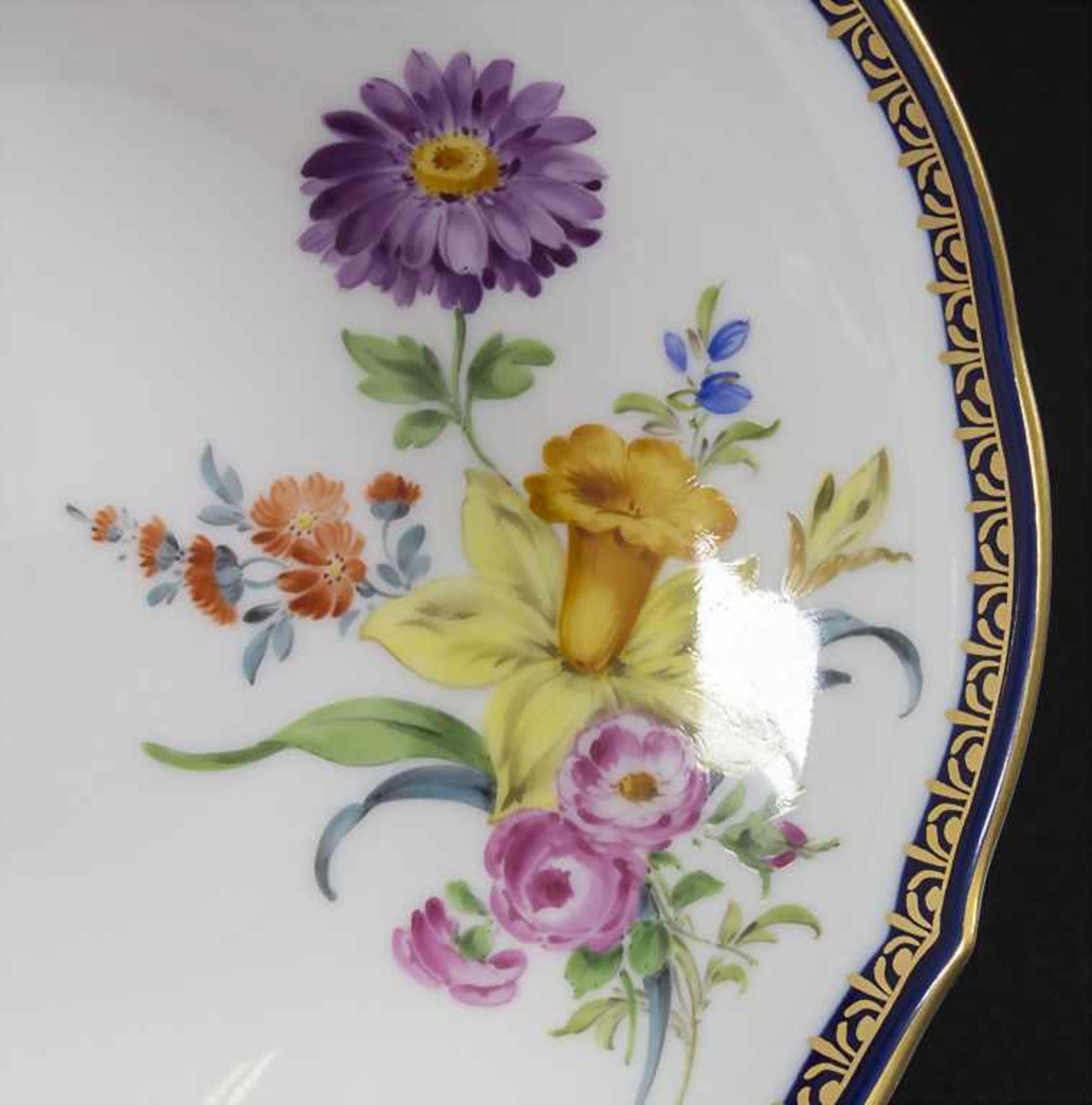 Gedeck mit Blumenmalerei / A place setting with flowers, Meissen, nach 1934 - Image 9 of 12