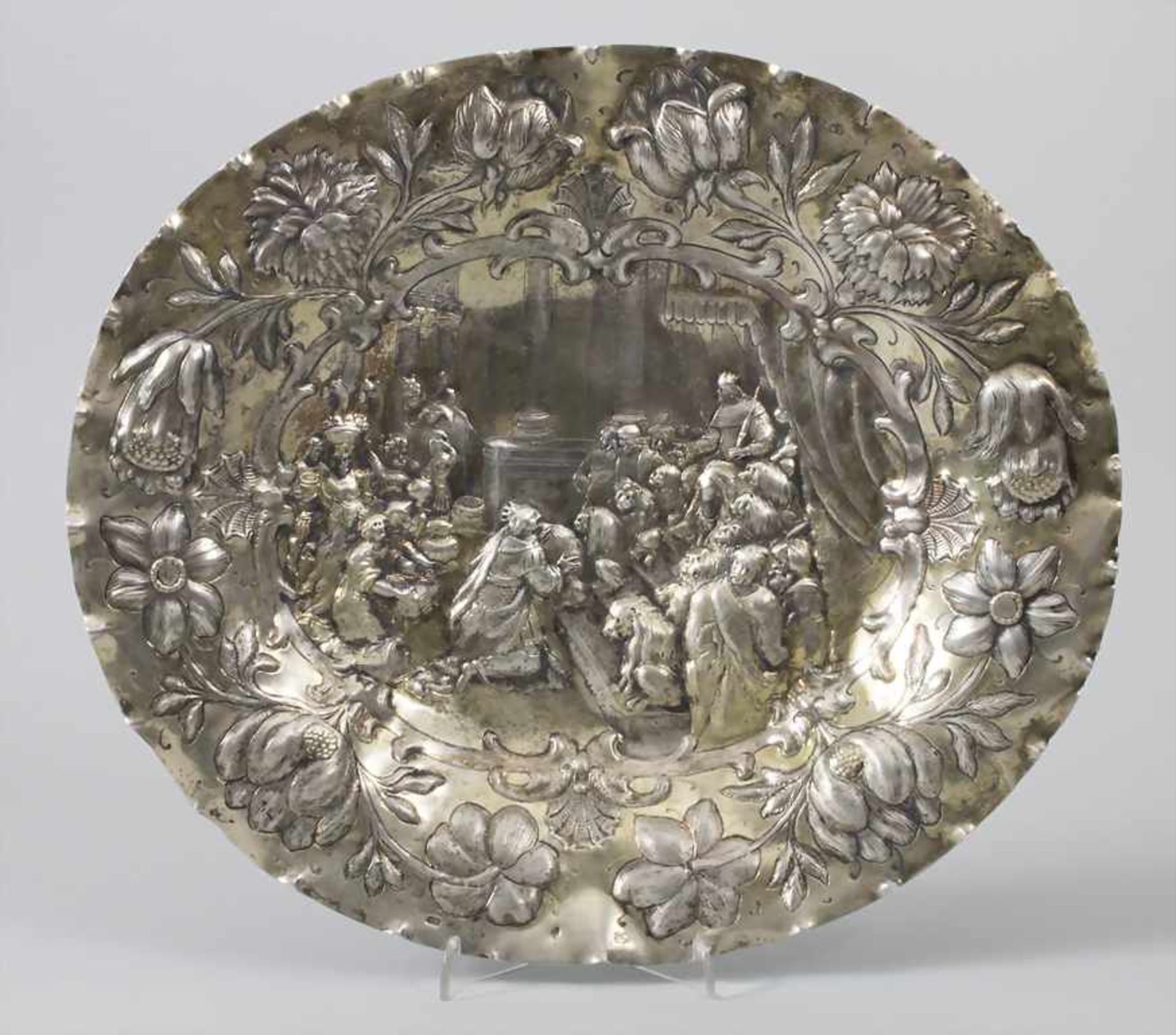 Barock Schauplatte / A baroque silver plate, Augsburg, um 1685-1687