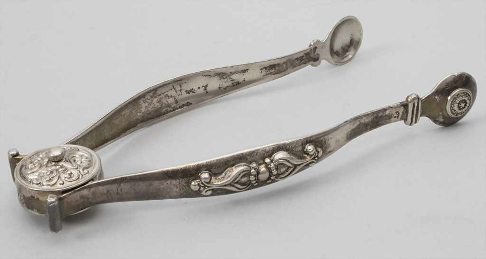 Zuckerzange / Silver sugar tongs, Josef Kucher, Wien, um 1833