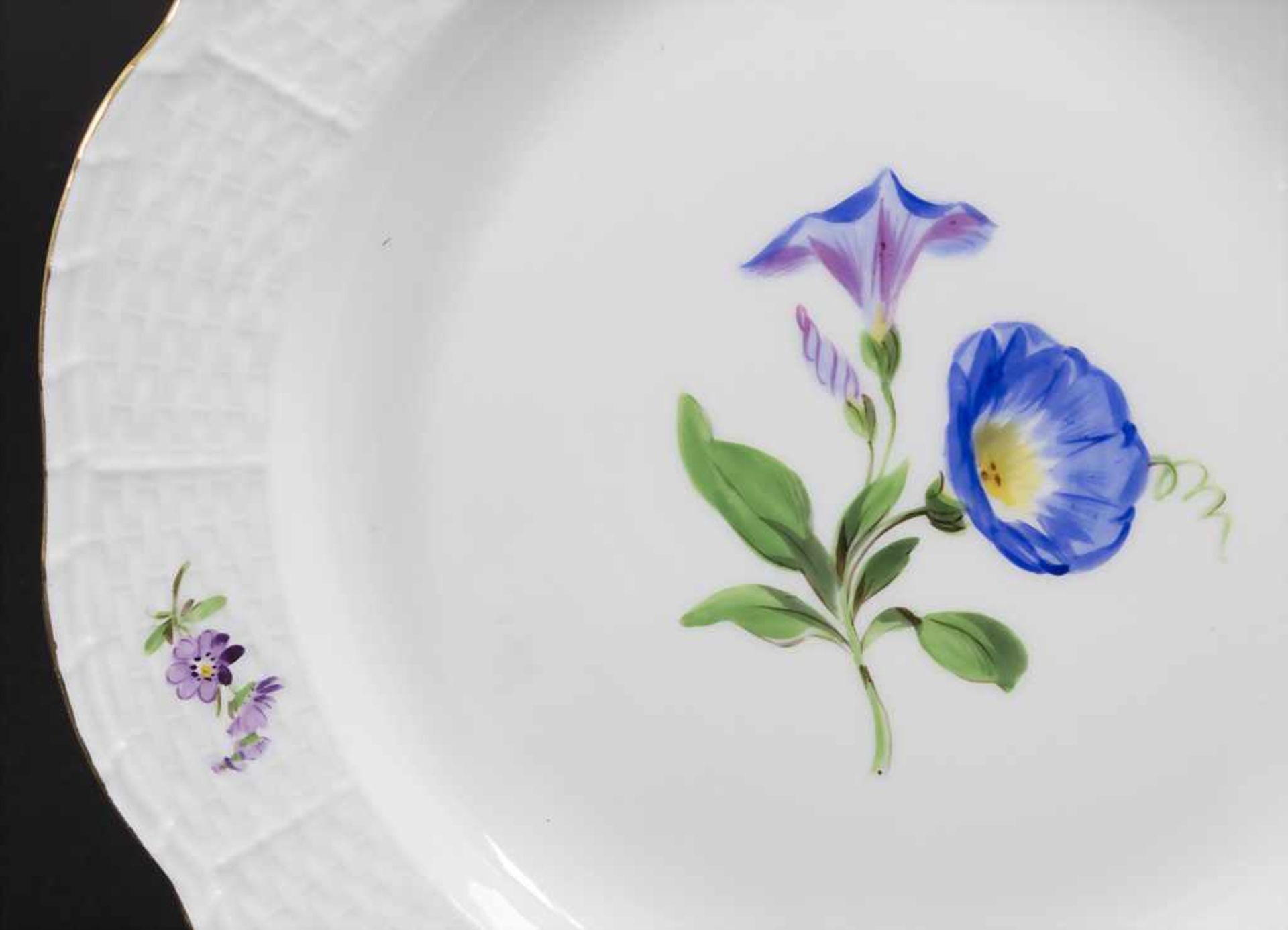 Gedeck mit Blumenmalerei / A place setting with flowers, Meissen, nach 1934 - Image 5 of 12