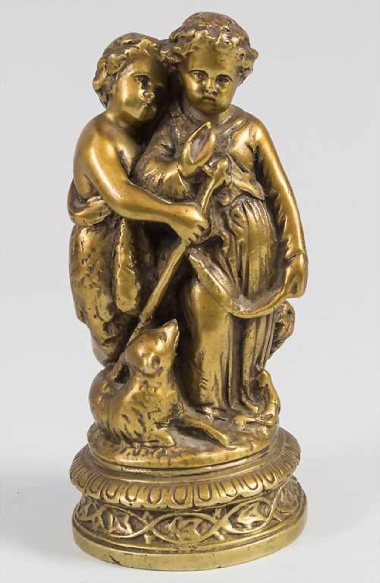 Jesus und Johannes der Täufer / A bronze 'Jesus and John the Baptist', 18.-19. Jh.