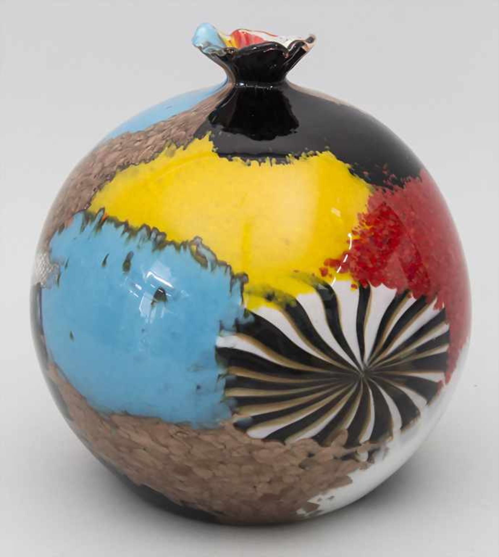 Glasziervase 'Oriente' / A decorative glass vase, Aureliano Toso, Entw. Dino Martens, Murano, 50/