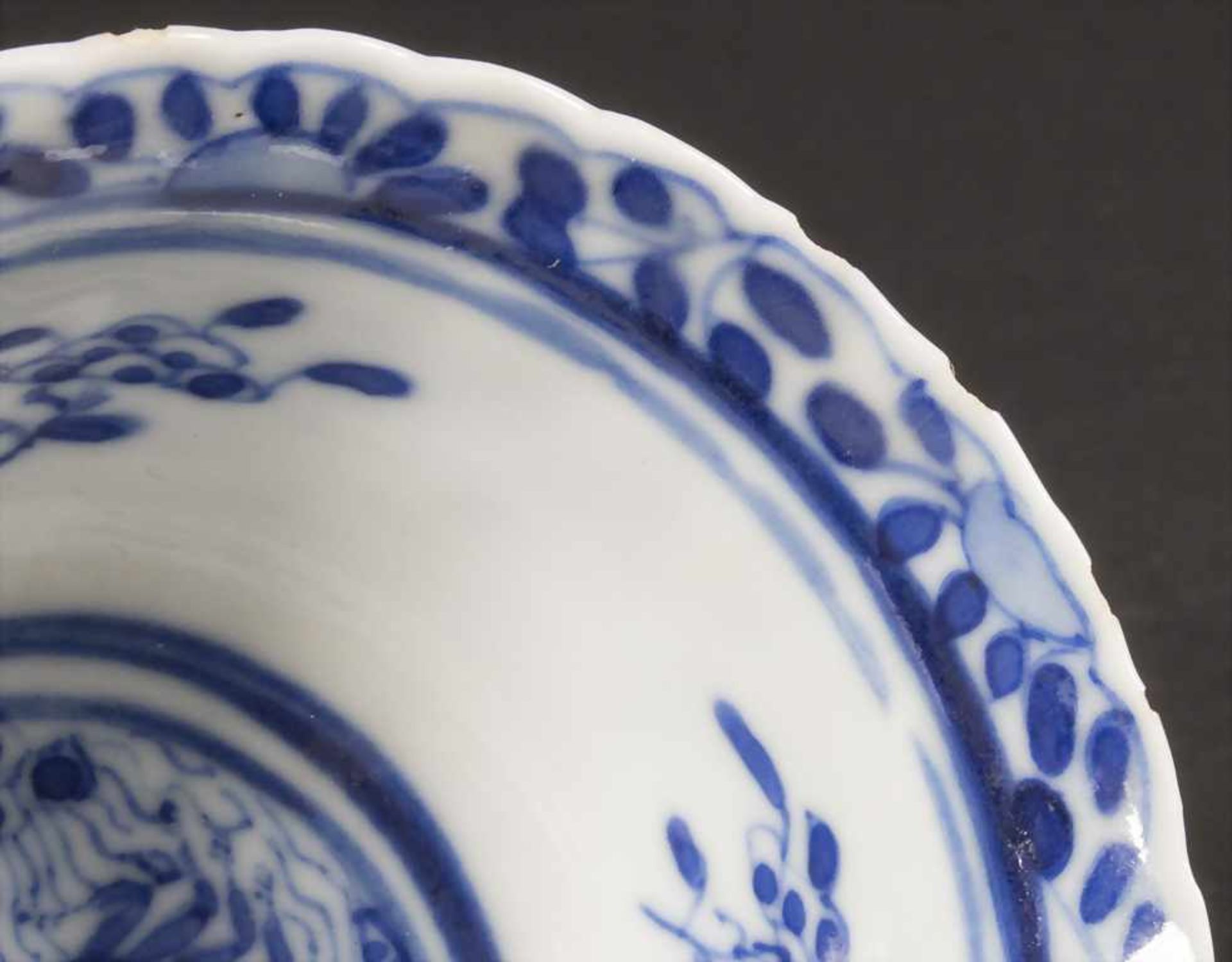 Kumme mit Unterteller / A porcelain bowl with saucer, China, Qing-Dynastie (1644-1911), Kangxi- - Bild 7 aus 10