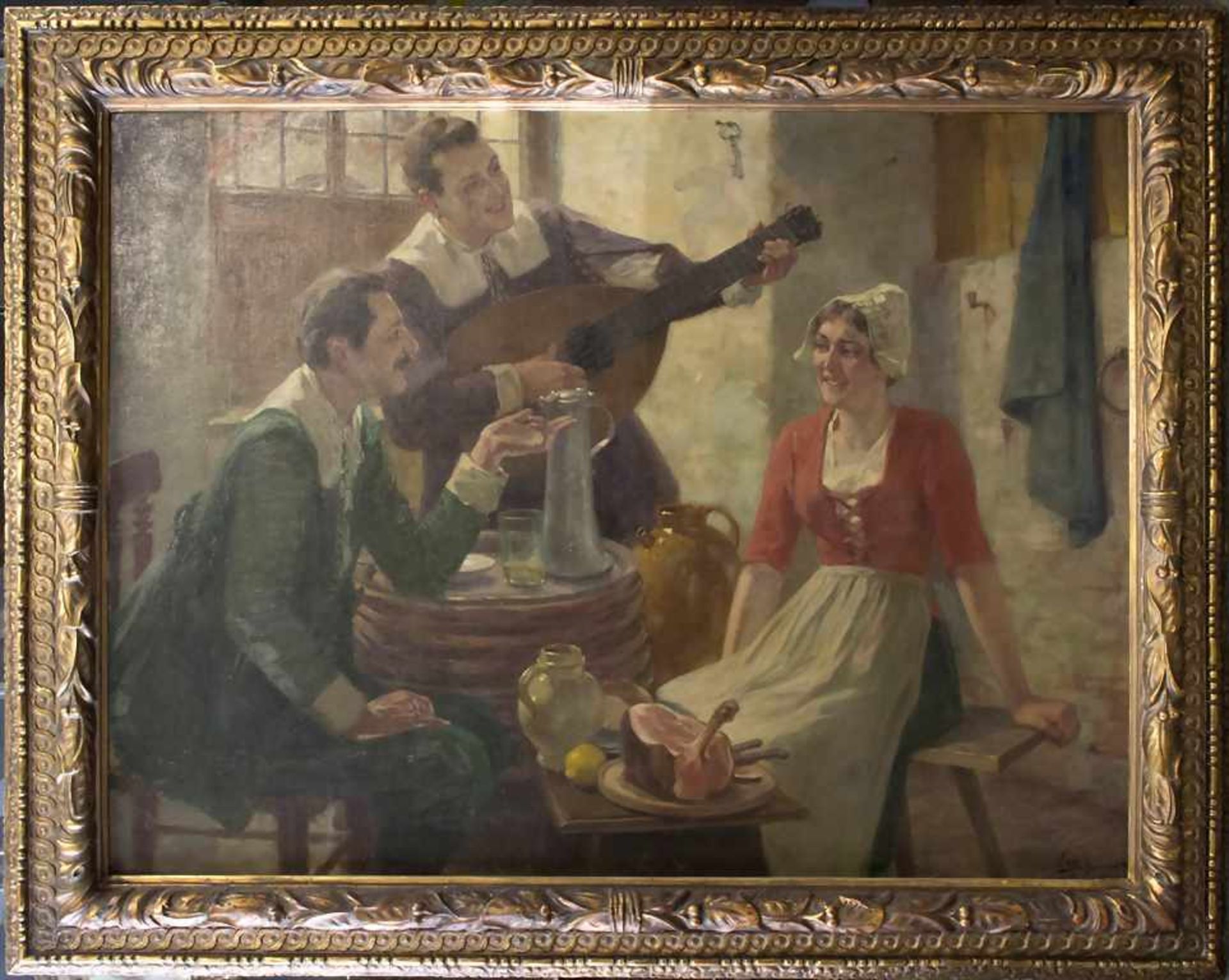 Victor Schivert (1863-1929), 'Gesellige Wirtshausszene' / 'A lively tavern scene' - Image 2 of 10