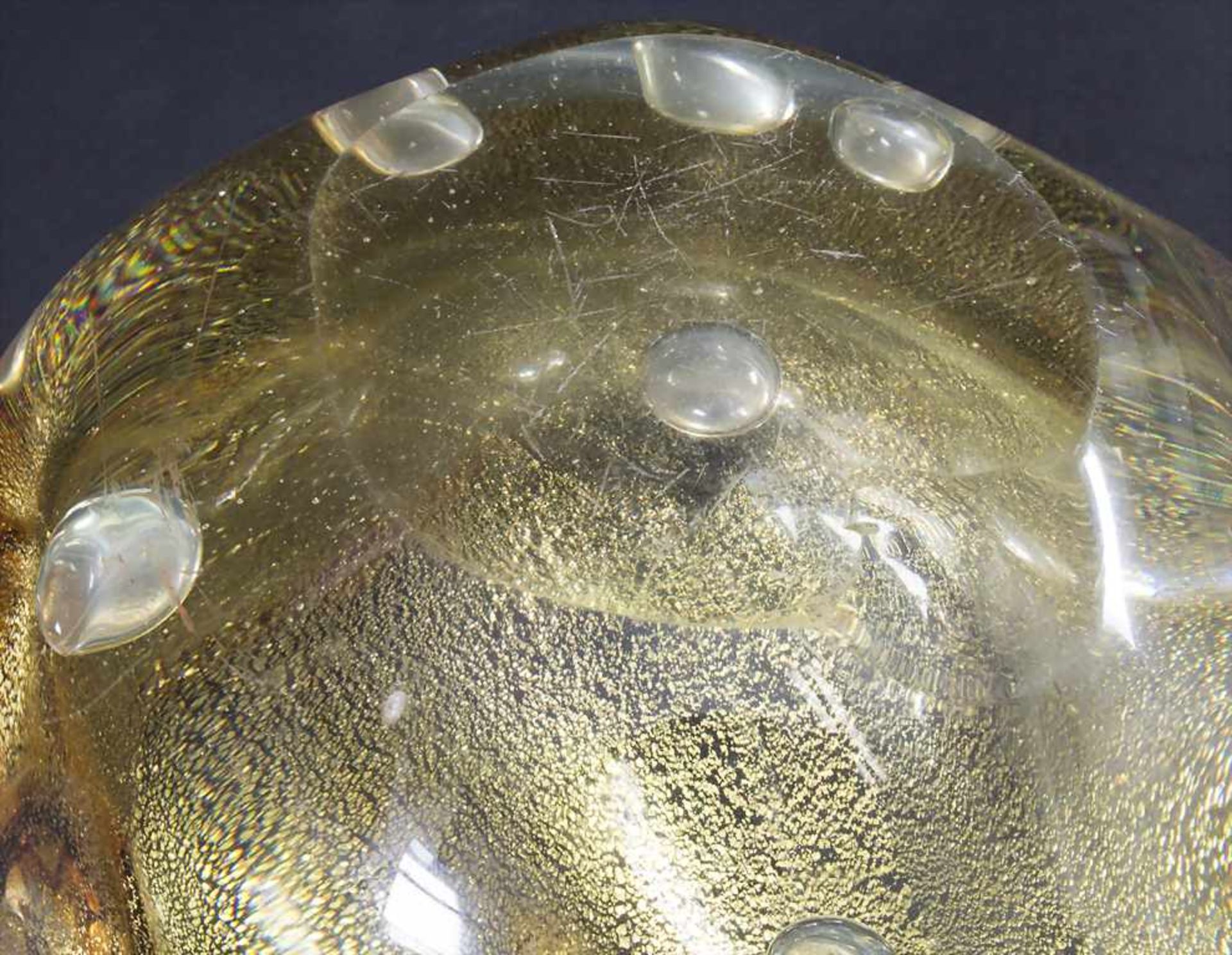 Glaszierschale 'Krokodil' / A decorative glass bowl 'crocodile', Brovier & Toso, Murano, um - Bild 7 aus 7
