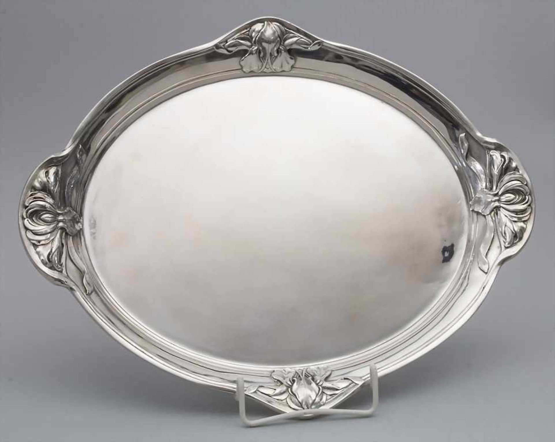 Jugendstil Tablett / An Art Nouveau silver tray, Bruckmann & Söhne, Heilbronn, um 1900