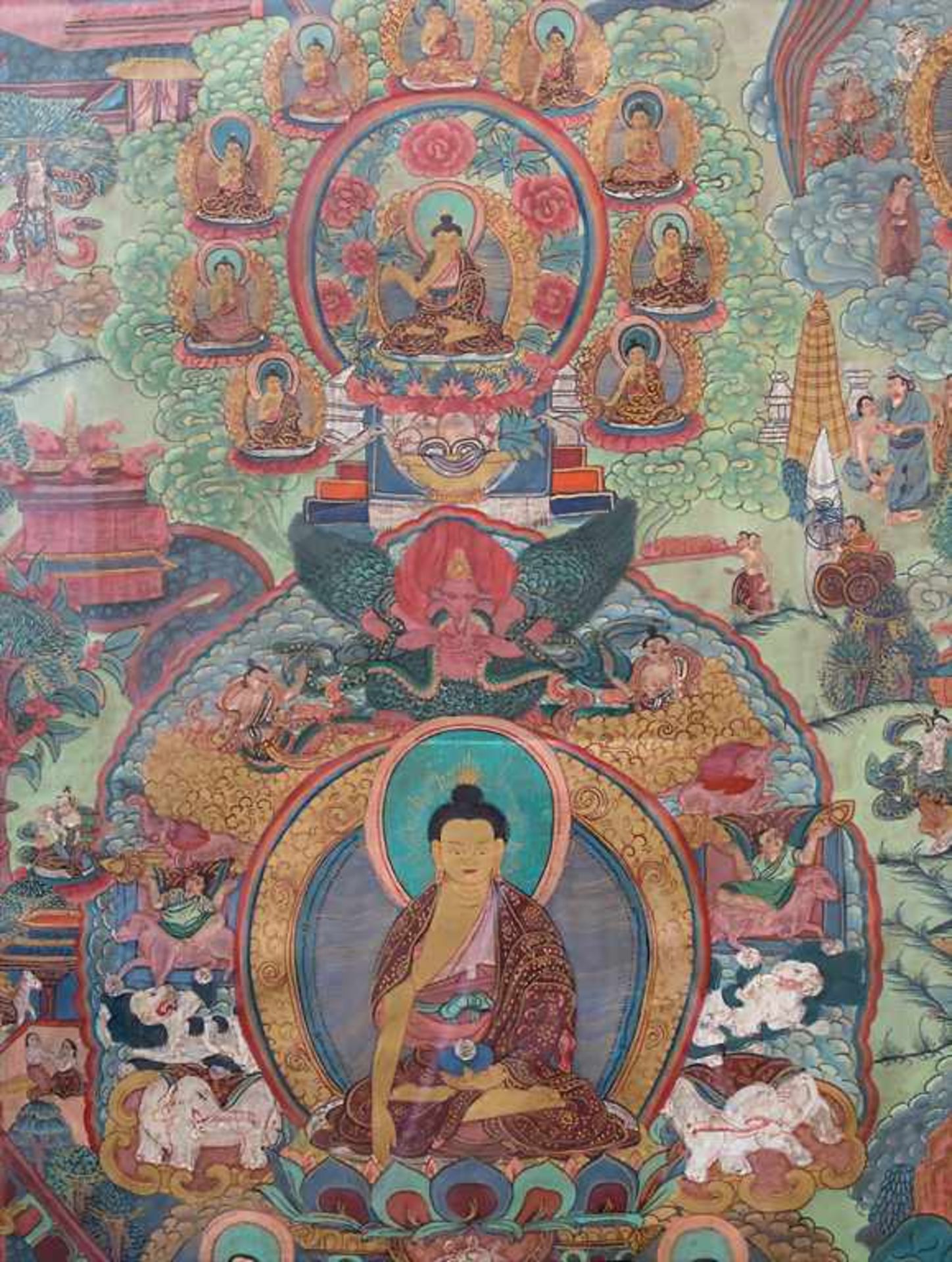 Thangka, Tibet, 19./20. Jh. - Image 3 of 8