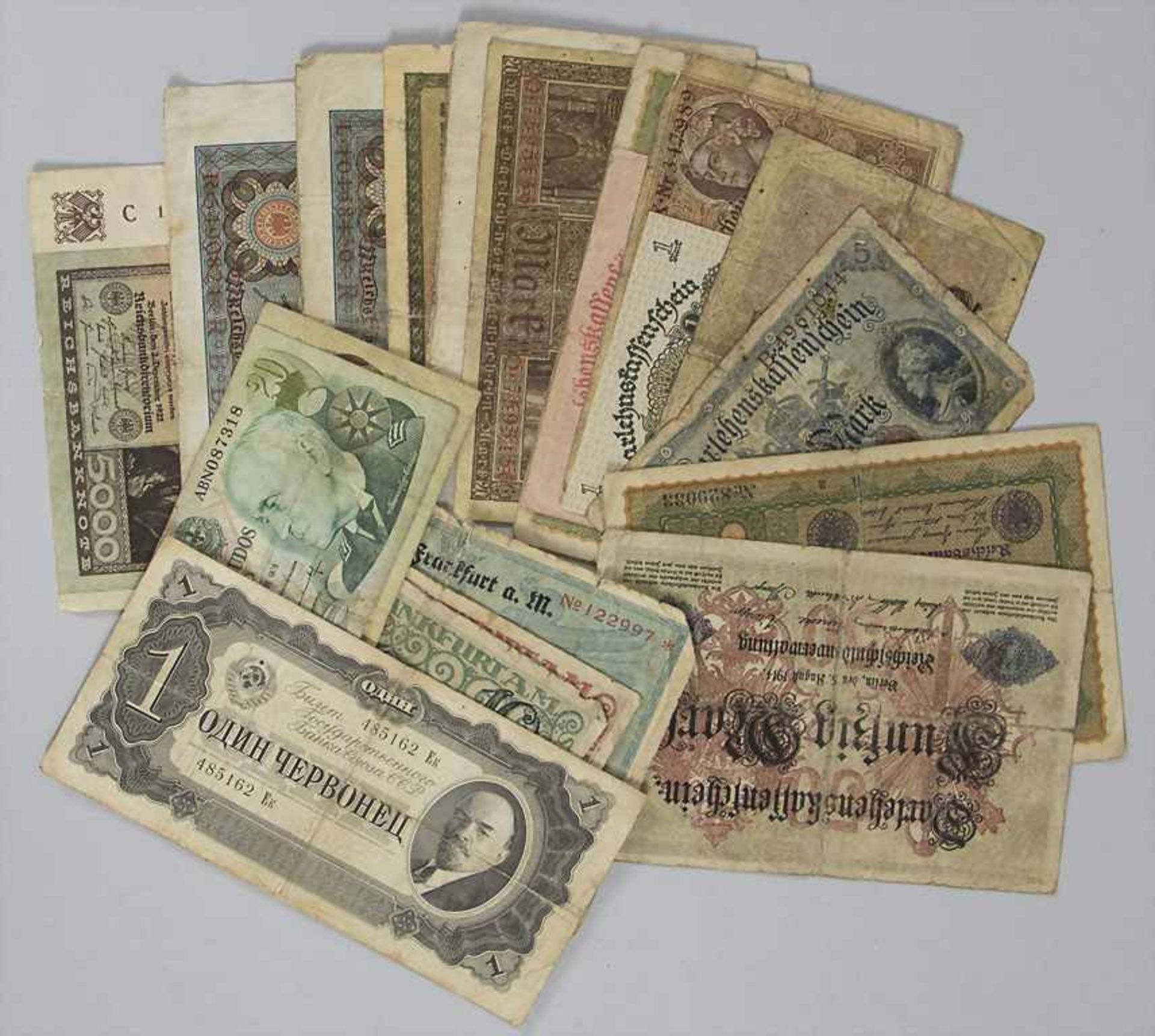 Sammlung deutscher Banknoten und Notgeldscheine / A collection of German banknotes