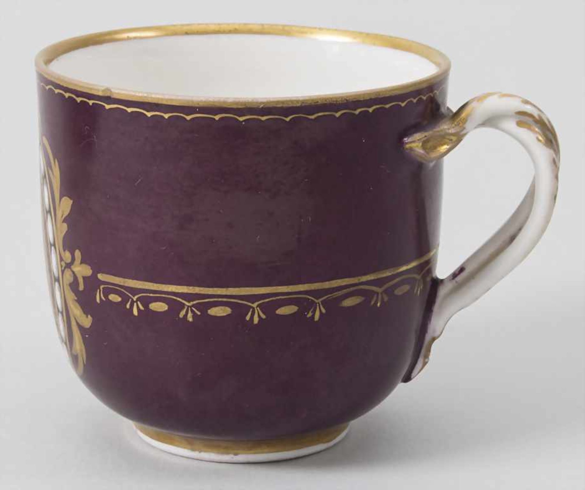 Tasse und Unterschale mit Porträts / A cup and saucer with portraits, Wien, letzte Drittel 18. Jh. - Image 6 of 10