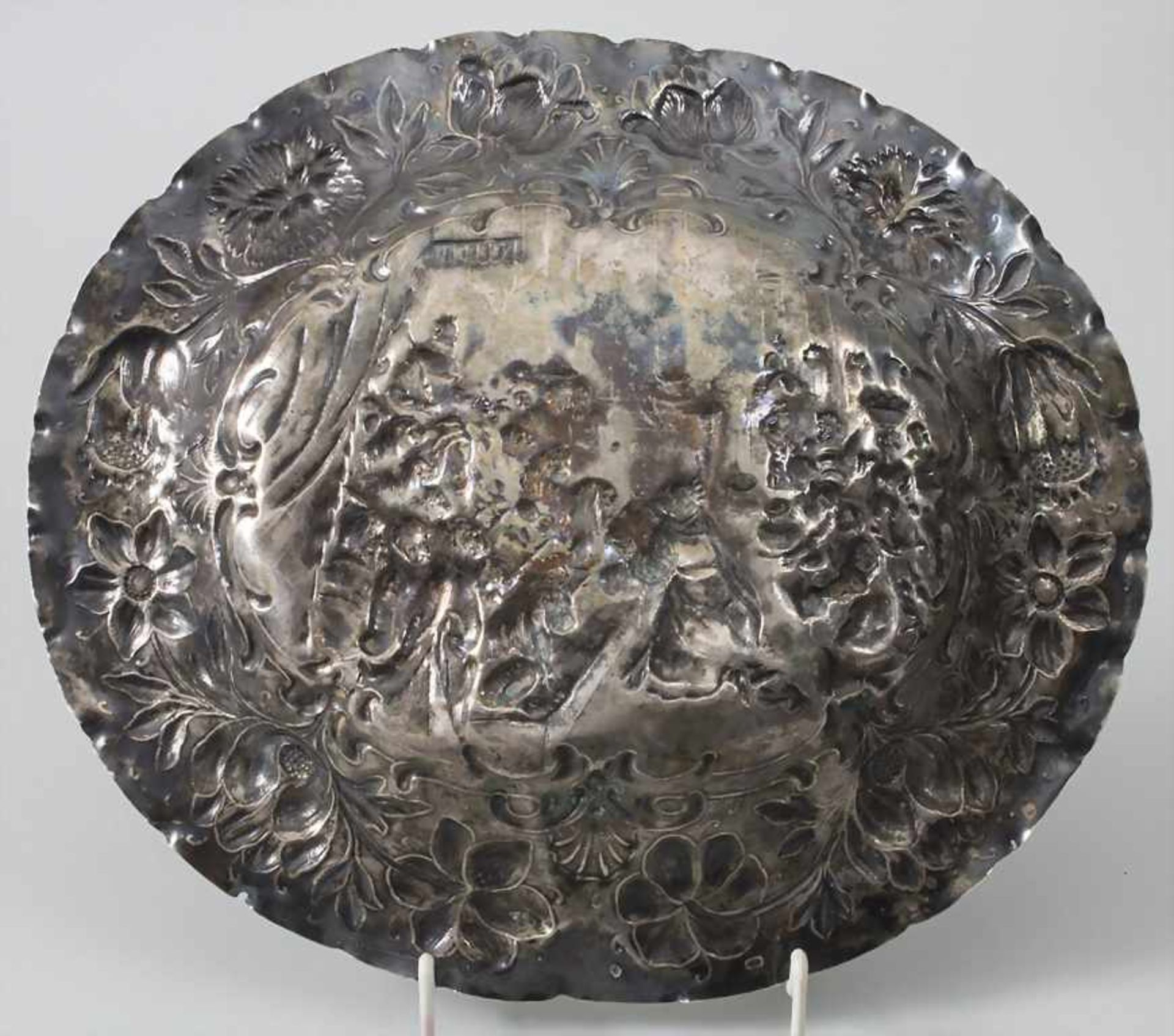 Barock Schauplatte / A baroque silver plate, Augsburg, um 1685-1687 - Bild 5 aus 9