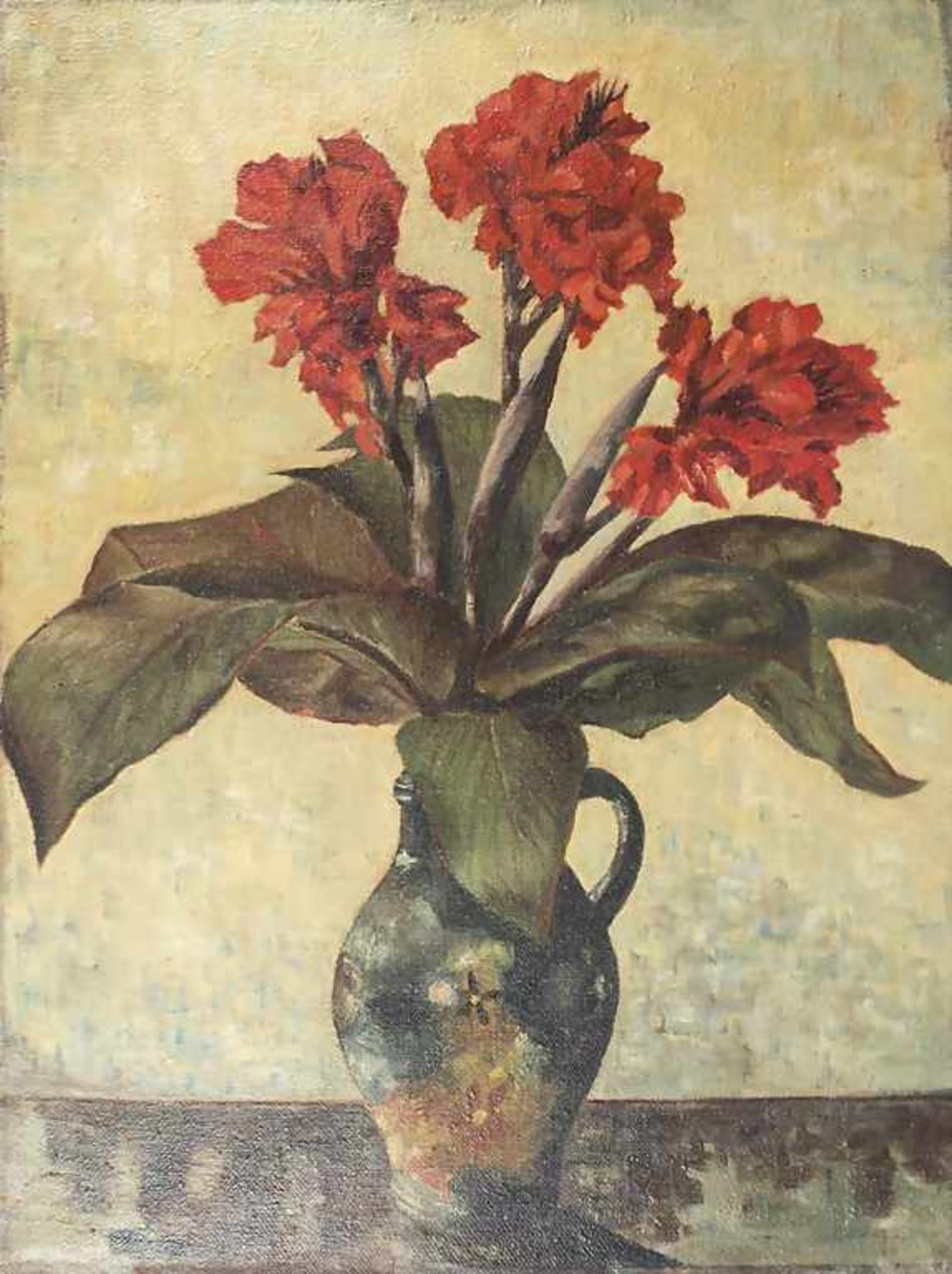 Mercker (tätig um 1940), 'Canna in Keramikvase' / 'Canna in a vase' - Bild 2 aus 5