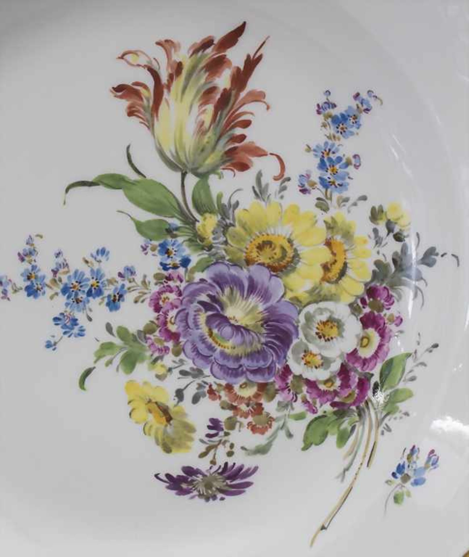 Große Prunkplatte / A large serving platter, Meissen, 20. Jh. - Bild 2 aus 6