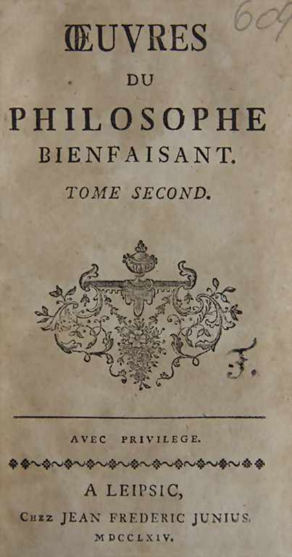 Stanisław Leszczyński: 3 Bände 'Oeuvres du Philosophe Bienfaisant' - Bild 2 aus 4