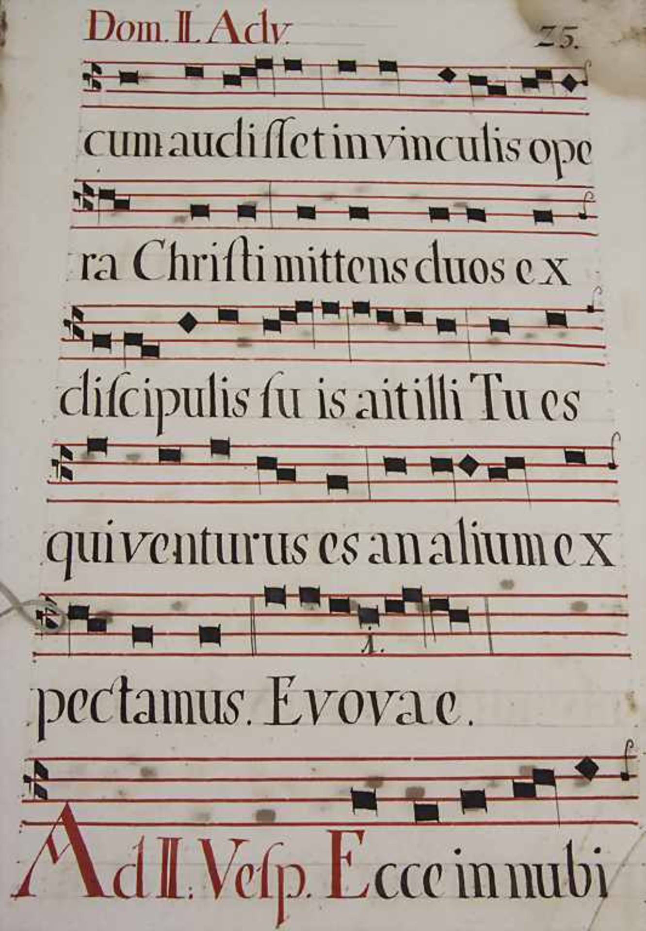 Antiphonar / An antiphonar, um 1760