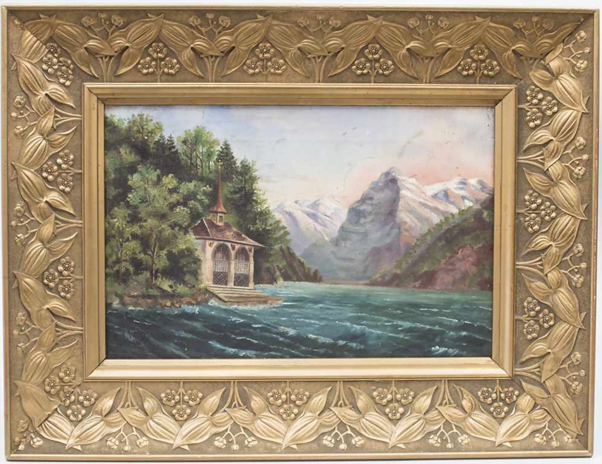 Künstler des 19. Jh., 'Kapelle am Königssee' / 'A chapell by the Königssee'