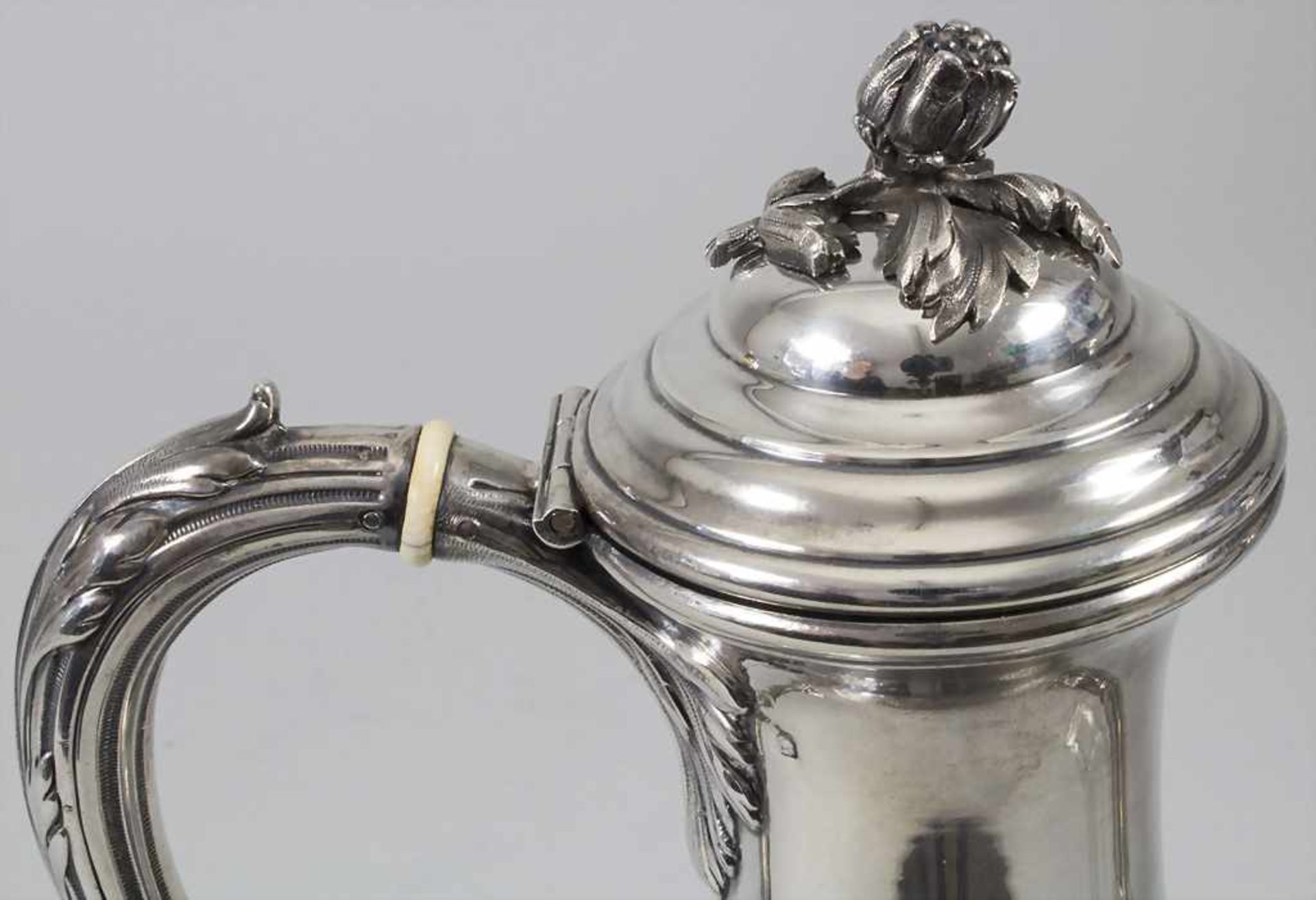 Kaffeekanne / A silver coffee pot, Nancy, Frankreich, um 1900 - Bild 3 aus 11