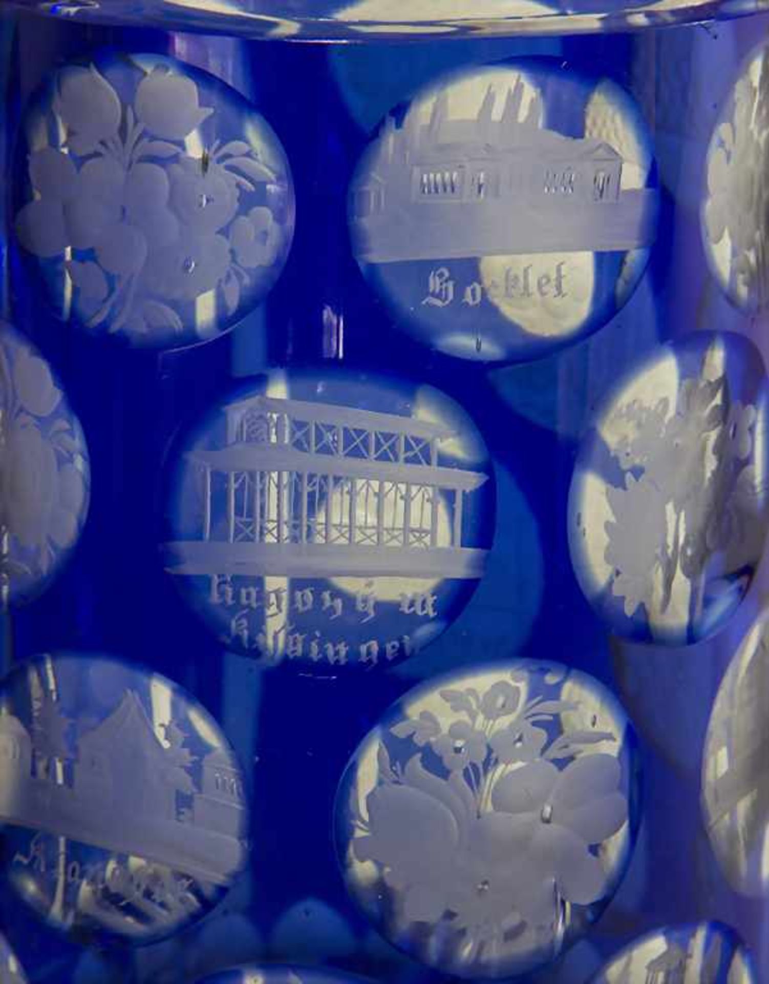 Ansichtenglas / A glass with views of landmarks, deutsch, 19. Jh. - Image 6 of 6