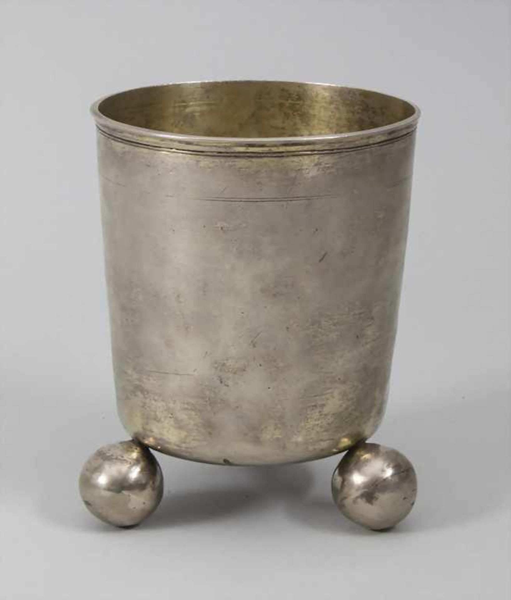 Barock Kugelfussbecher / A Baroque silver beaker, Gottfried Schmidt, Leipzig, um 1682-84 - Bild 2 aus 5