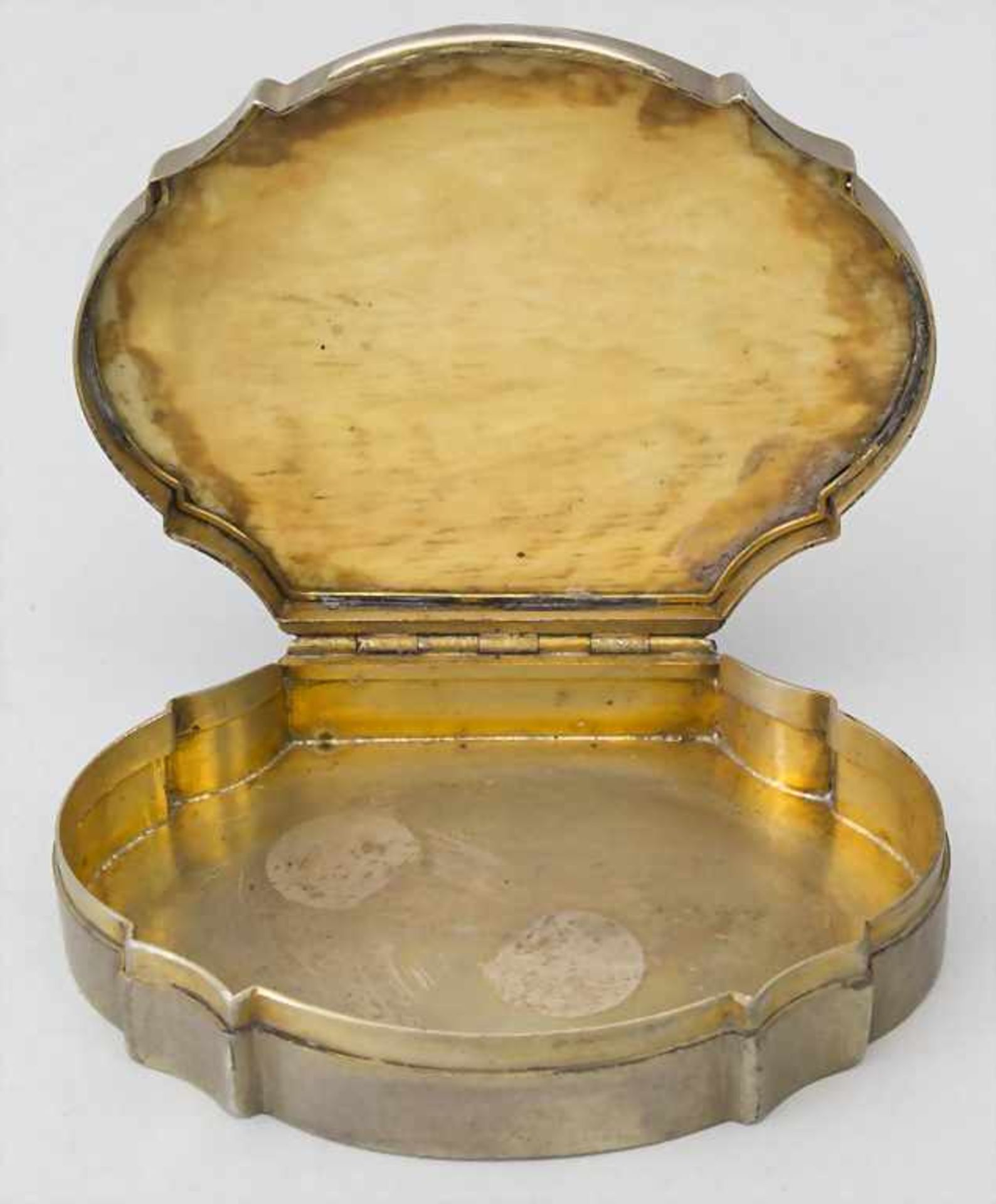 Tabatiere / A silver and ivory snuff box, 18. Jh. - Bild 4 aus 5