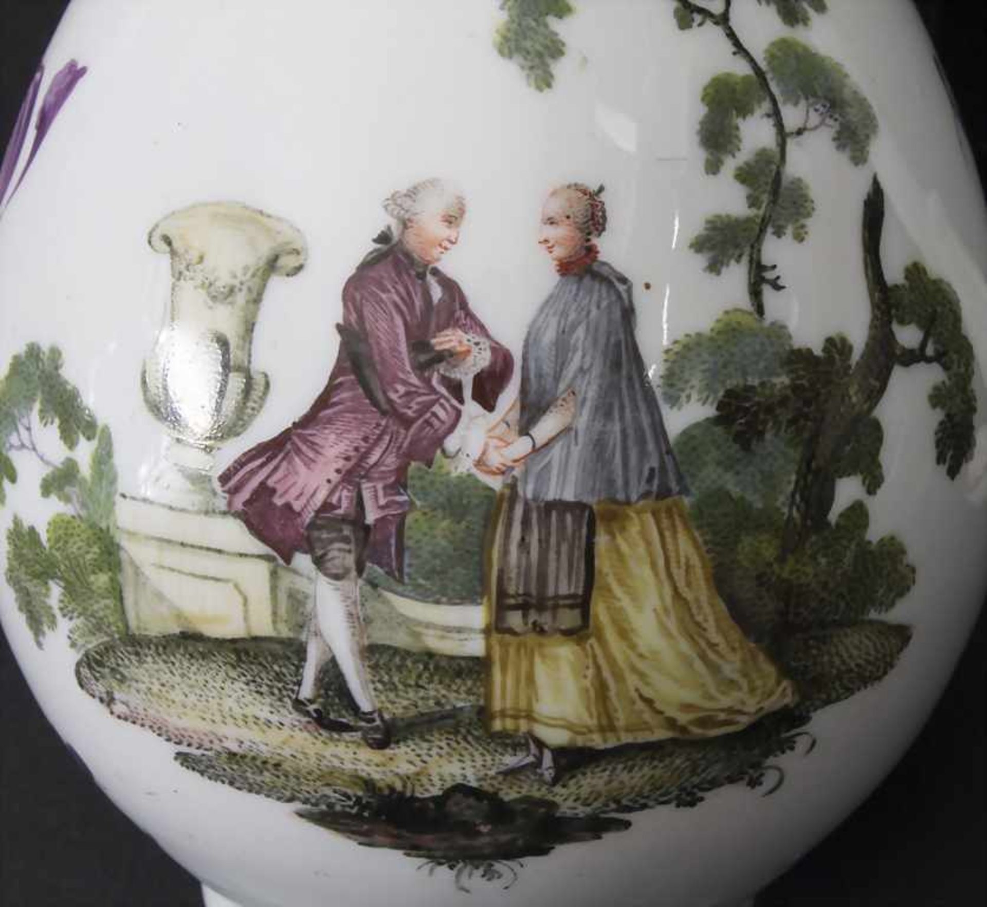 Kännchen mit Watteau-Malerei / A jug with galant scenes, Meissen, um 1740-45 - Bild 5 aus 8