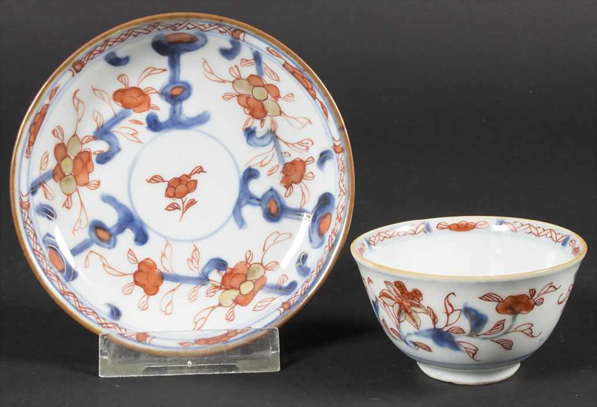 Kumme mit Unterteller / A porcelain bowl with saucer, China, Qing-Dynastie (1644-1911), wohl 18.