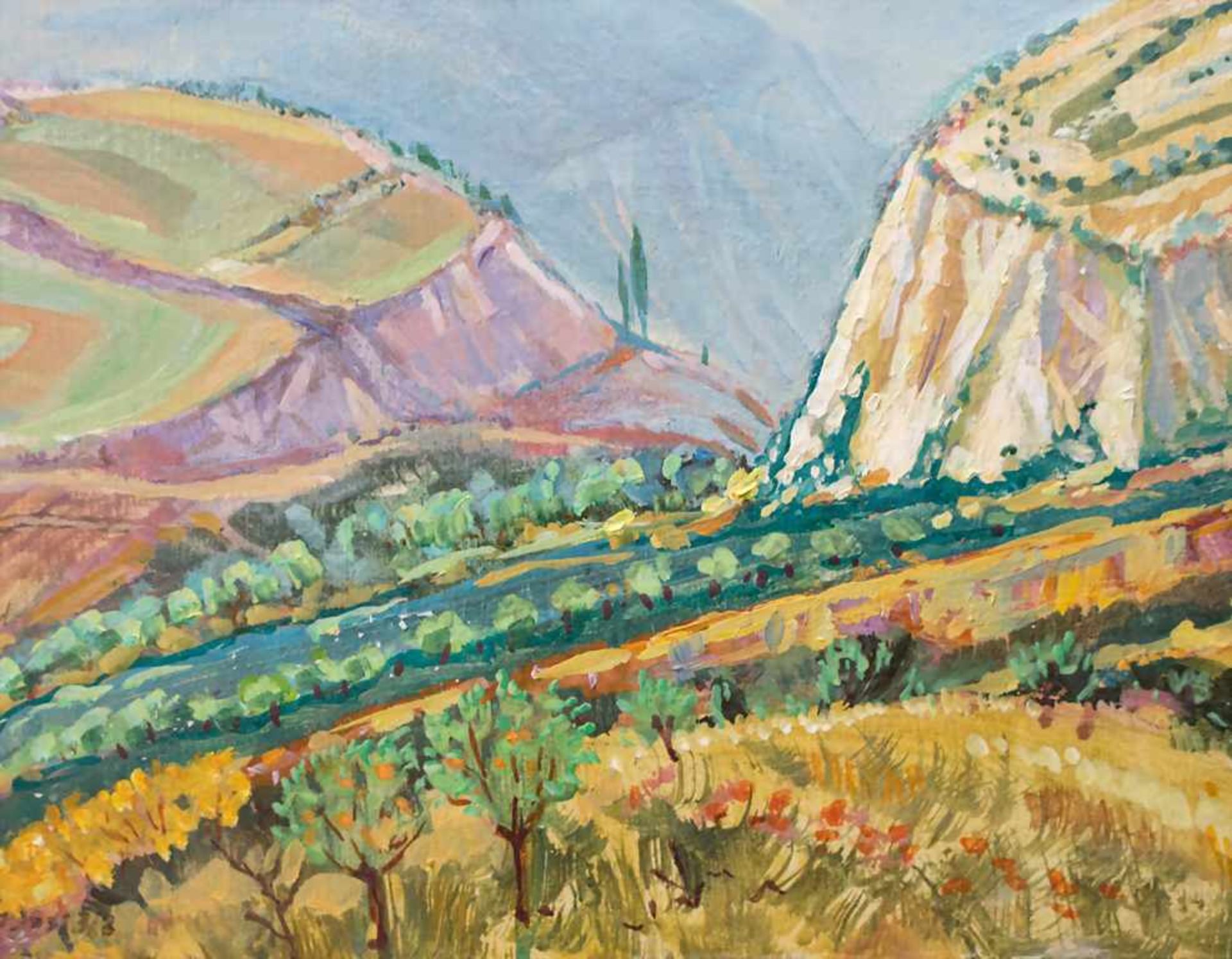Hardy Schneider-Sato (1919-2002), Triptychon 'Die Crete' / A triptych 'The Crete' - Bild 7 aus 8