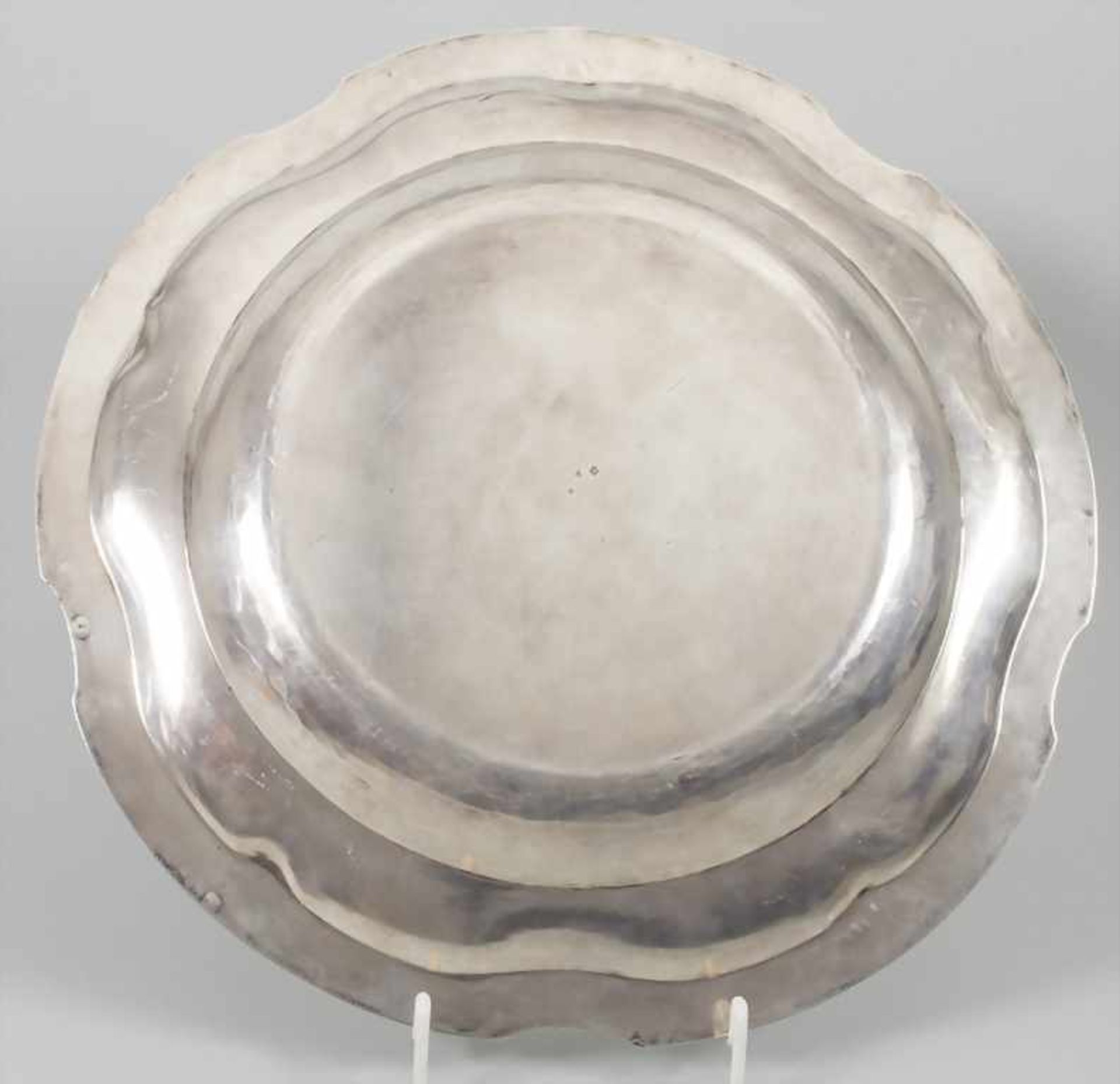 Silber-Platte / A silver platter, Fray Fils, Paris, 1875-1891 - Bild 3 aus 5