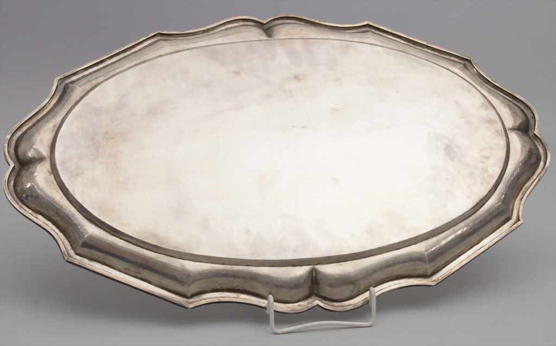 Jugendstil Tablett / An Art Nouveau siver tray, Budapest, um 1900 - Bild 2 aus 3