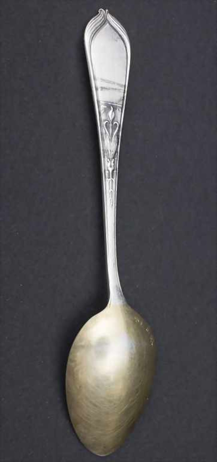 6 Jugendstil Teelöffel oder Mokkalöffel / 6 Art Nouveau tea or mocca spoons, Koch & Bergfeld, - Image 4 of 5