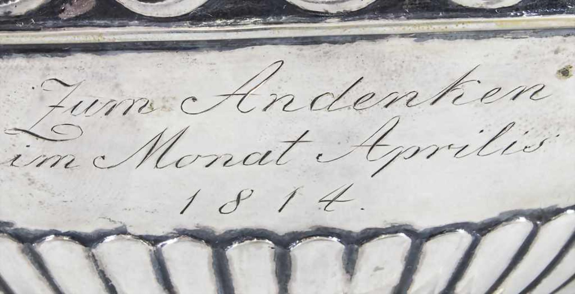Konfekt Anbietschale / A silver footed compote, wohl Johann Gottlieb Jaeckel, Leipzig, um - Image 7 of 9