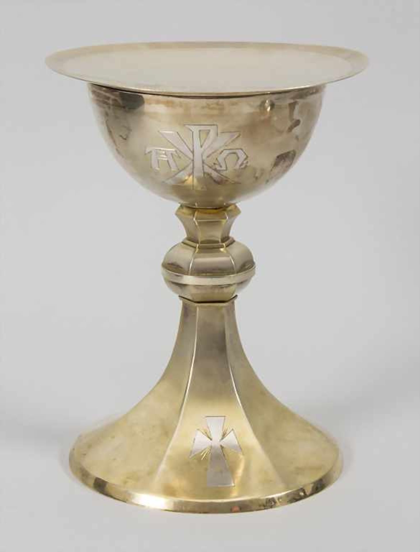 Art Déco Messkelch mit Patene / An Art Deco silver chalice with paten, Paris, um 1930