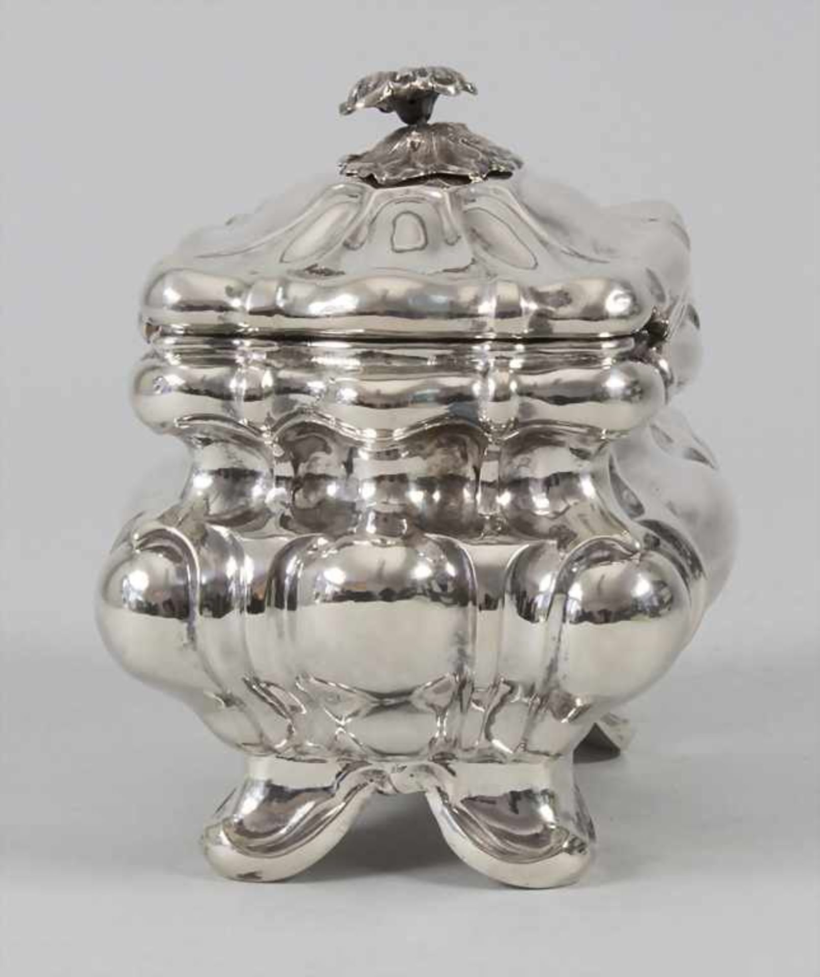 Biedermeier Zuckerdose / A silver sugar bowl, deutsch, um 1840 - Bild 4 aus 7