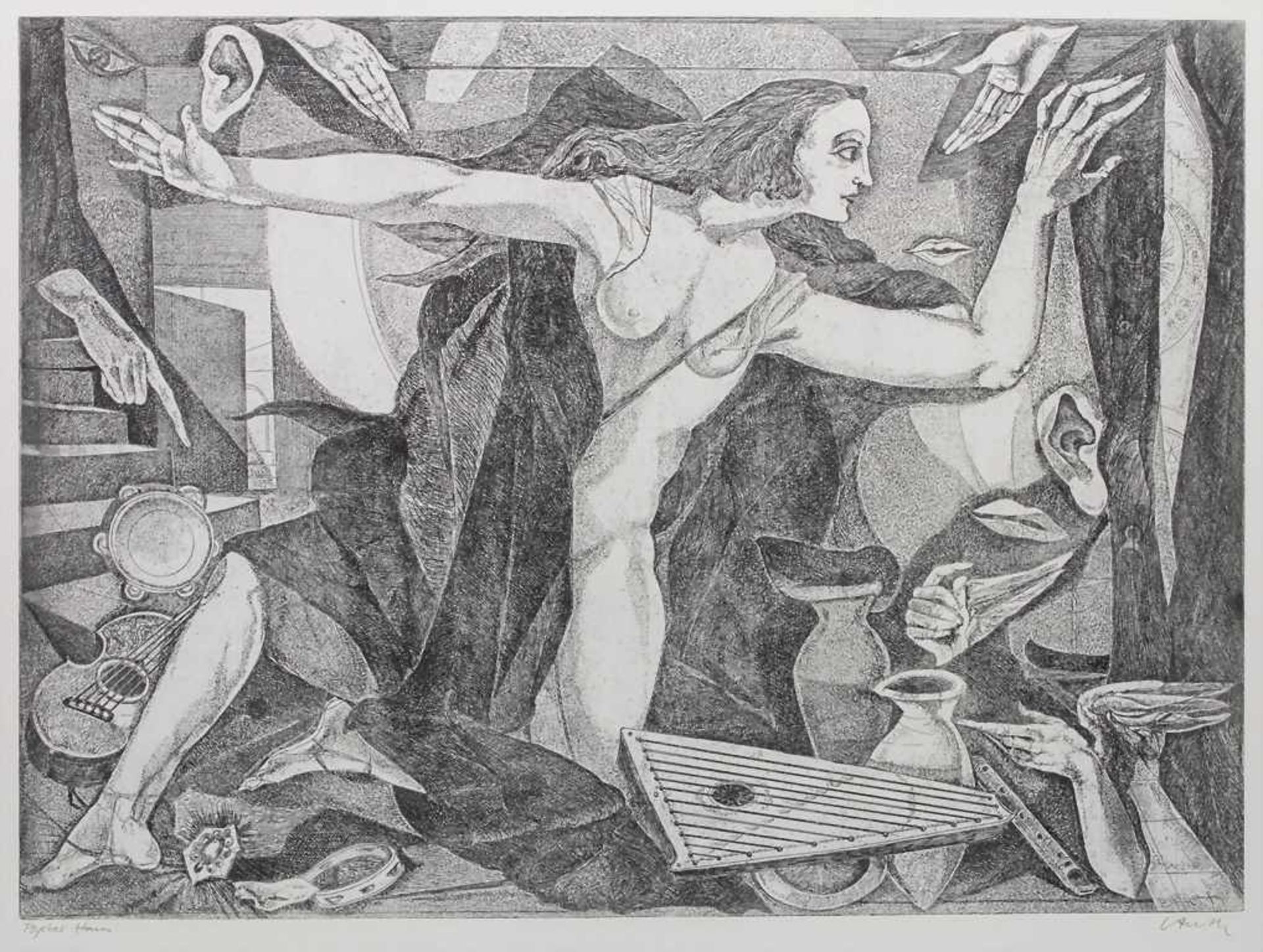 Benno Huth (*1937), Grafikmappe 'Amor und Psyche' / A portfolio 'Cupid and Psyche' - Bild 14 aus 15