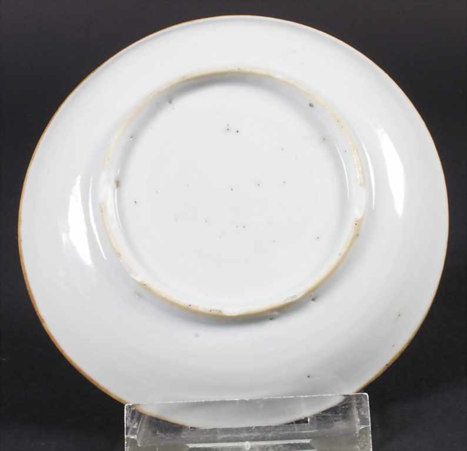Kumme mit Unterteller / A porcelain bowl with saucer, China, Qing-Dynastie (1644-1911), wohl 18. - Image 3 of 6