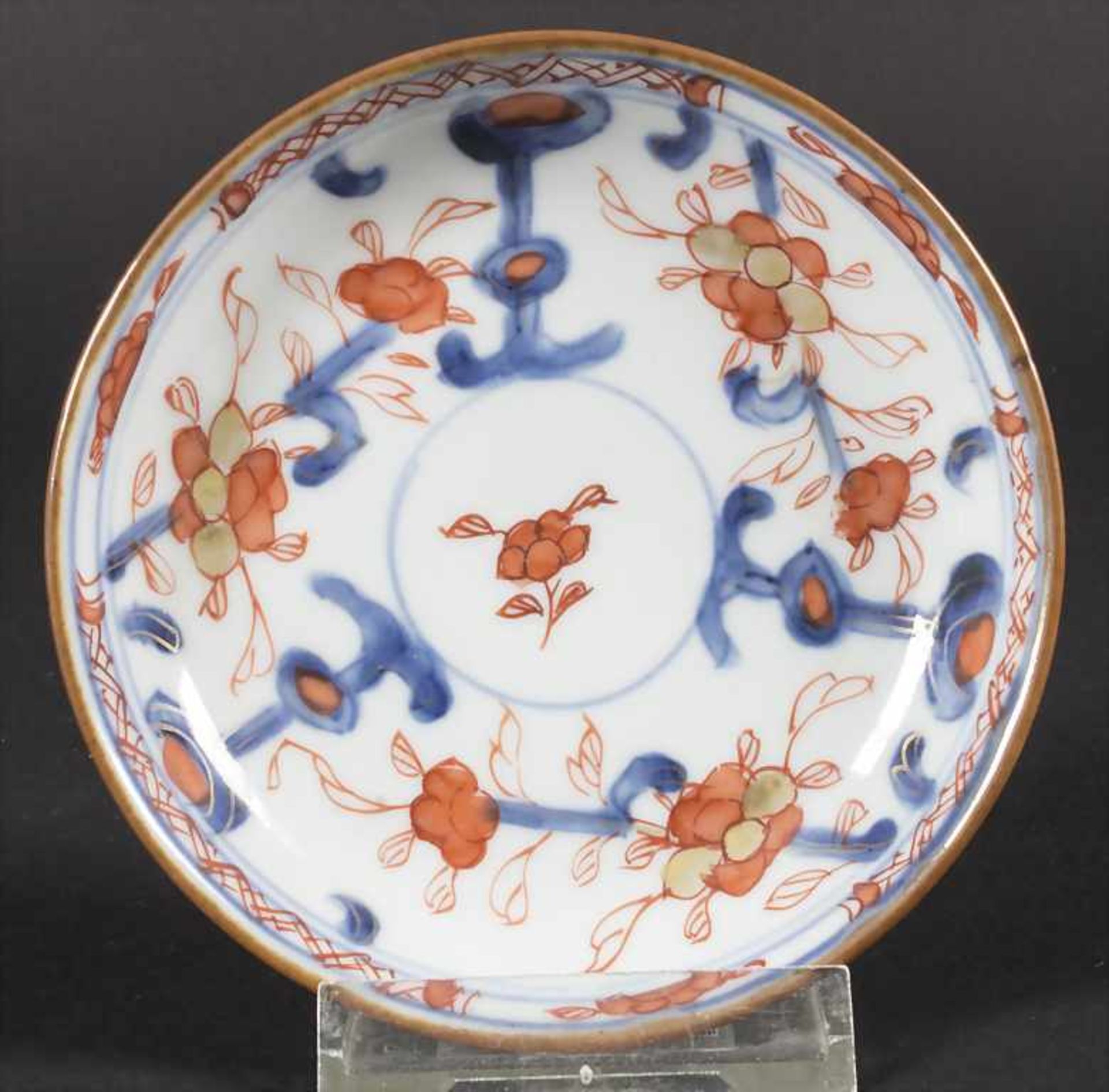 Kumme mit Unterteller / A porcelain bowl with saucer, China, Qing-Dynastie (1644-1911), wohl 18. - Image 2 of 6