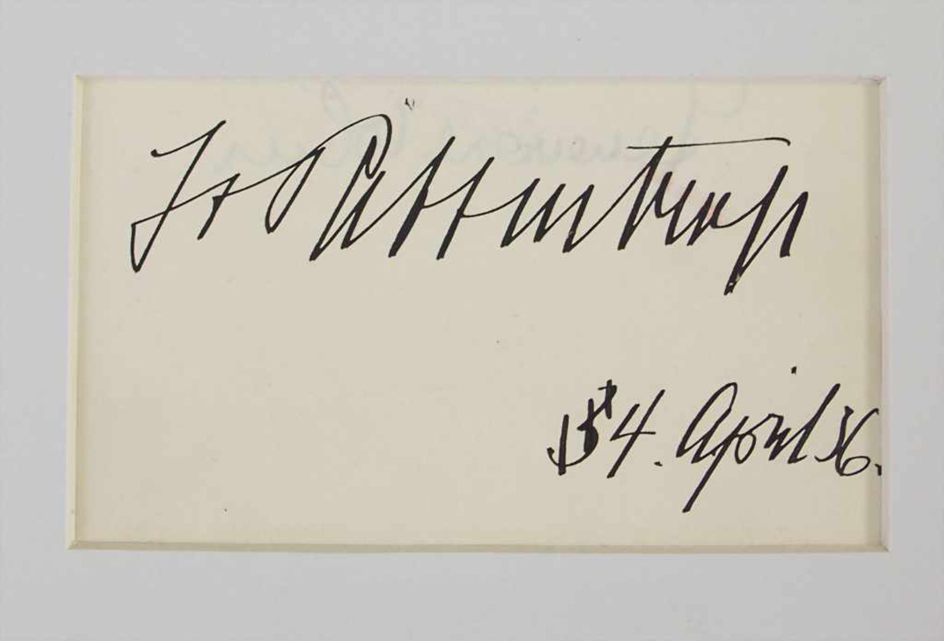 Autograph 'Joachim von Ribbentrop' / An autograph 'Joachim von Ribbentrop', 1934 - Image 2 of 2