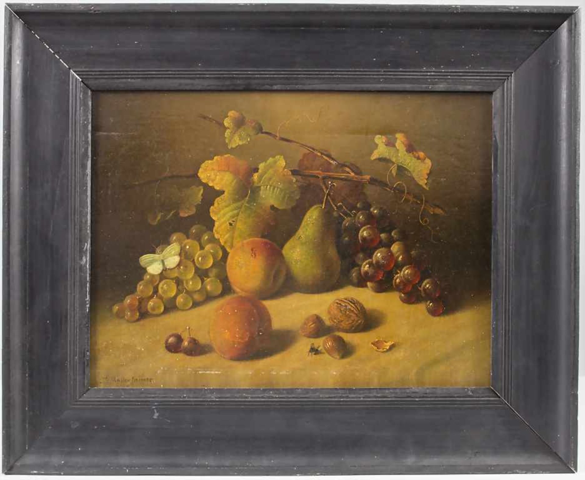 Theodor Mattenheimer (1787-1856), 'Früchtestillleben mit Insekten' / 'A fruit still life with - Image 2 of 6