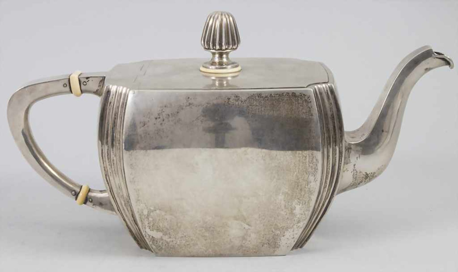 Teekern / An Art Déco silver tea set, Wien / Vienna, um 1900 - Bild 5 aus 17