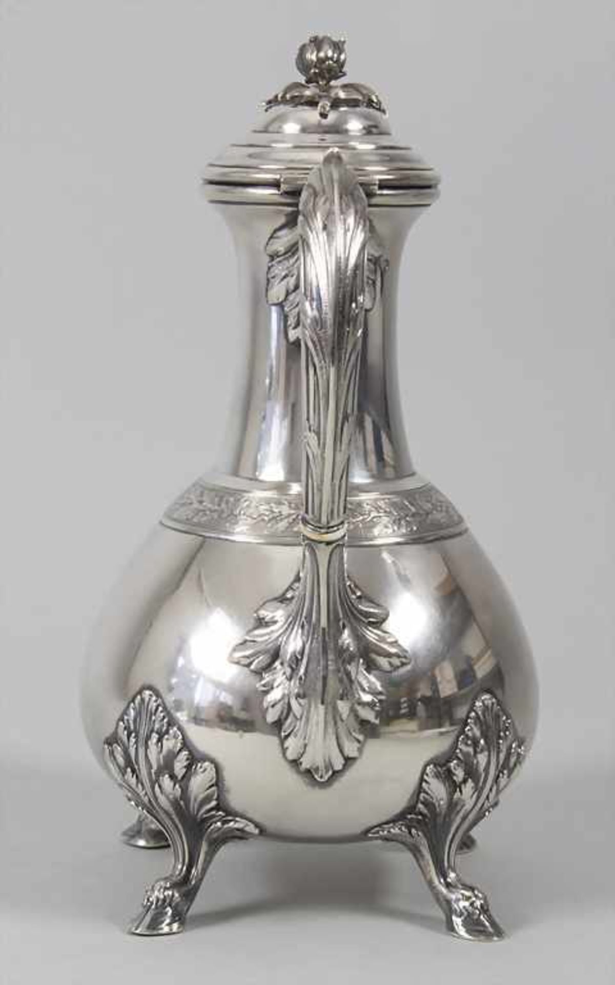 Kaffeekanne / A silver coffee pot, Nancy, Frankreich, um 1900 - Bild 5 aus 11