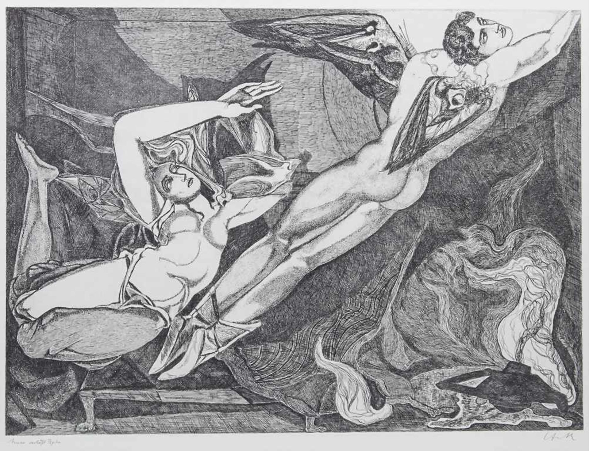 Benno Huth (*1937), Grafikmappe 'Amor und Psyche' / A portfolio 'Cupid and Psyche' - Bild 11 aus 15