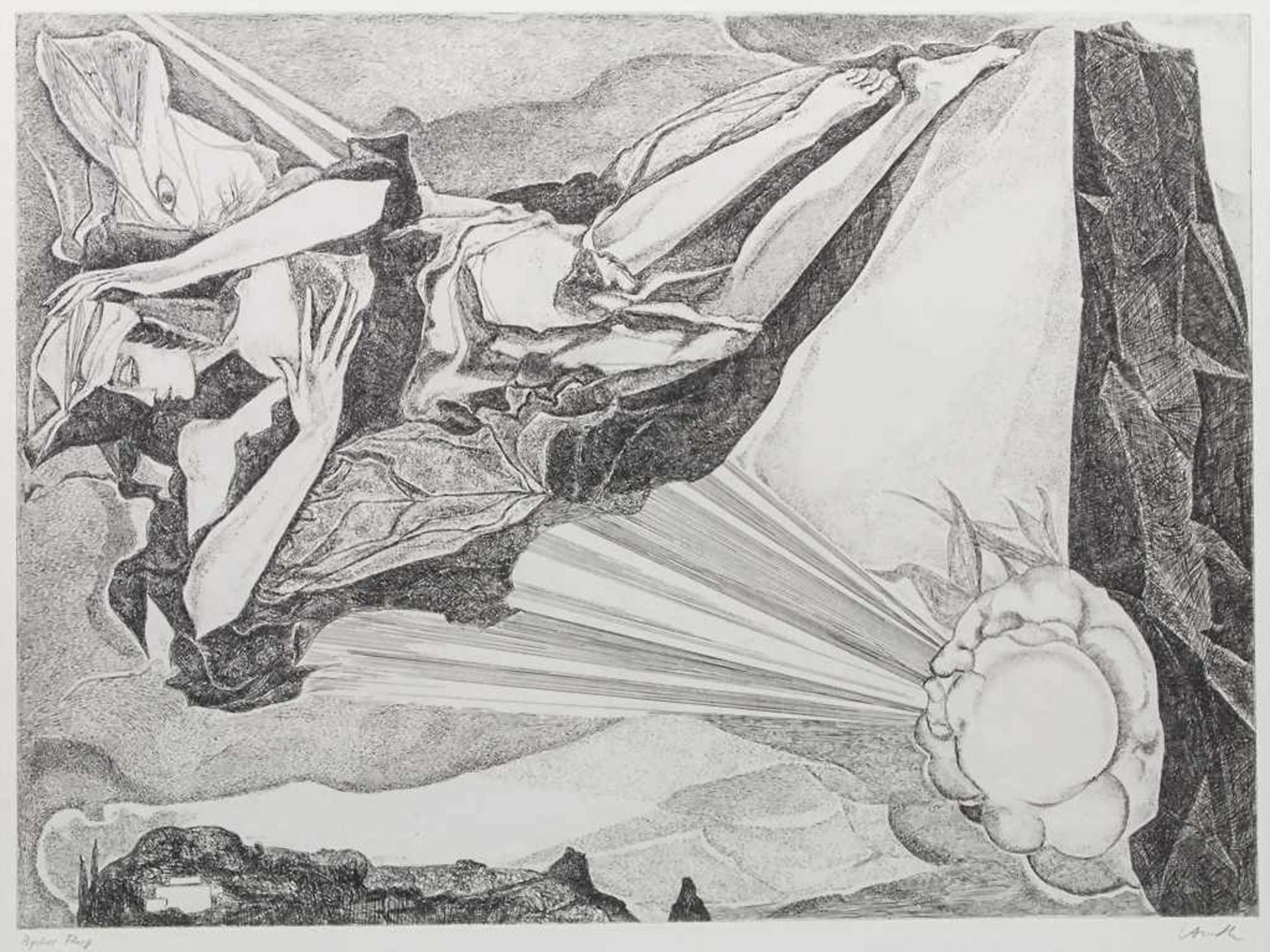 Benno Huth (*1937), Grafikmappe 'Amor und Psyche' / A portfolio 'Cupid and Psyche' - Bild 3 aus 15