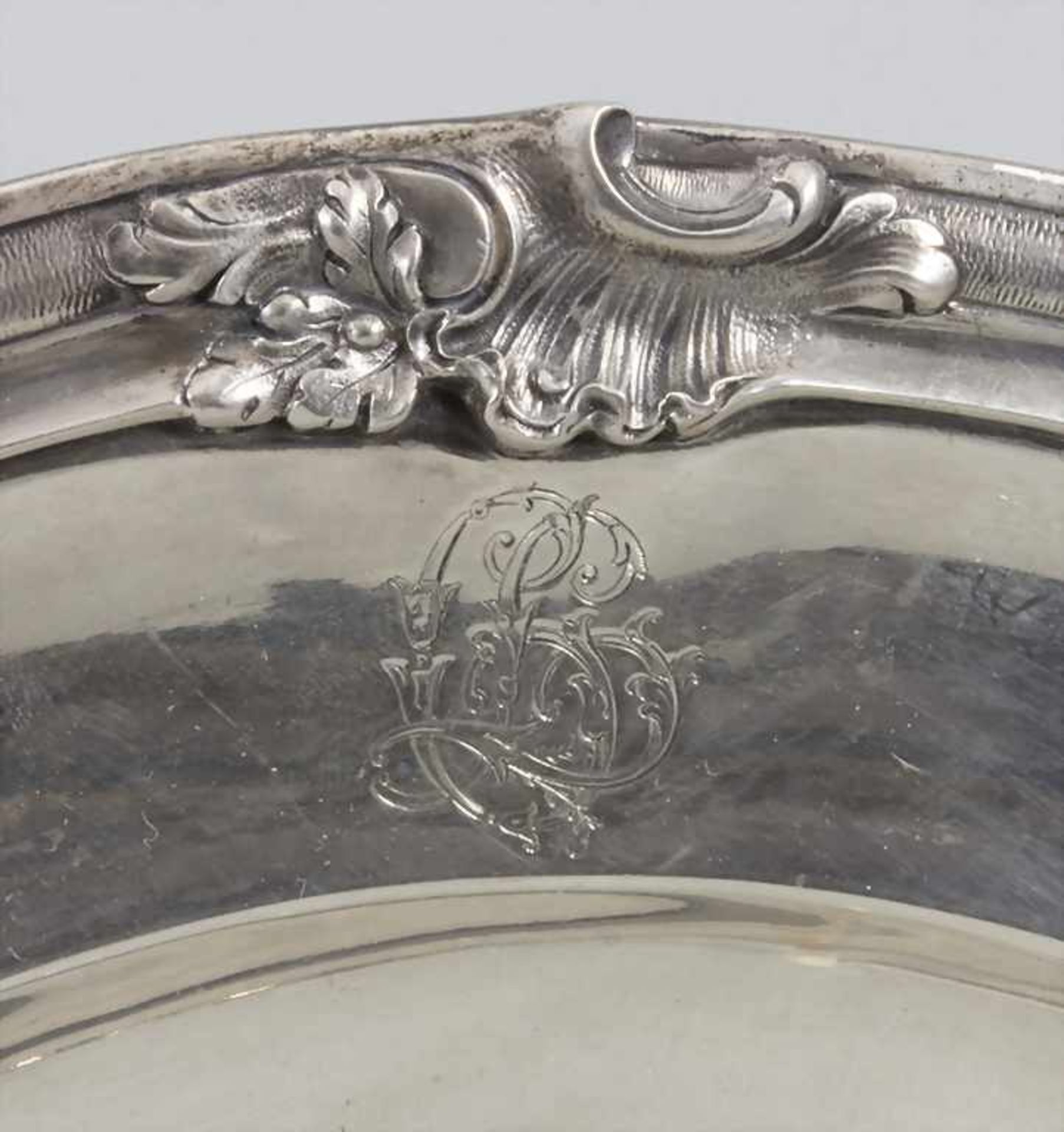 Silber-Platte / A silver platter, Fray Fils, Paris, 1875-1891 - Bild 2 aus 5