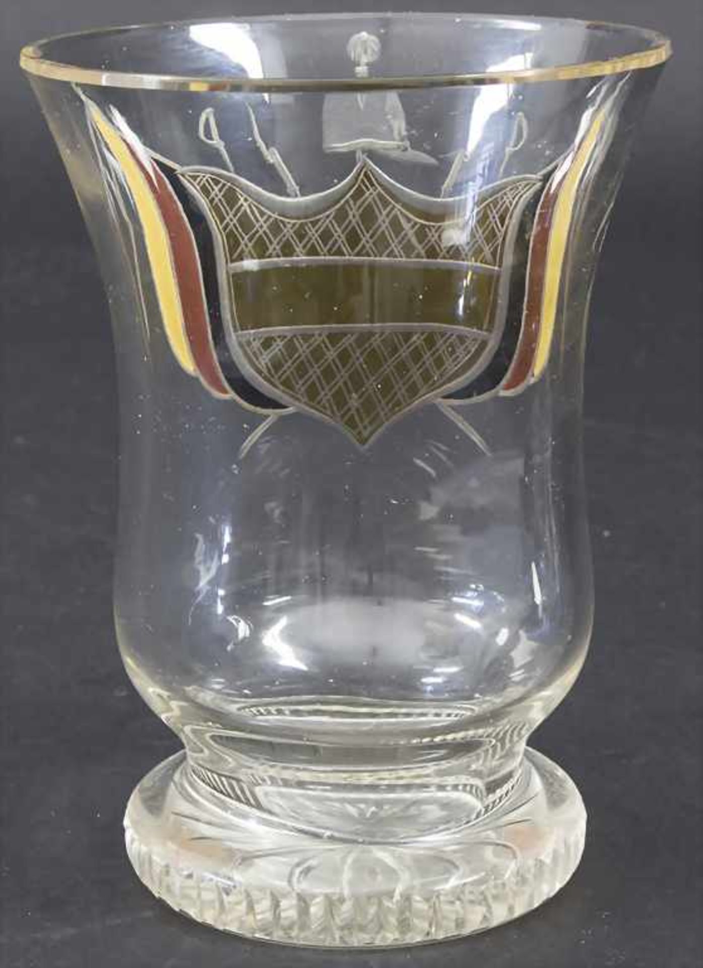 Patriotischer Glasbecher / A patriotic glass beaker, deutsch, 1. Hälfte 19. Jh. - Bild 2 aus 4